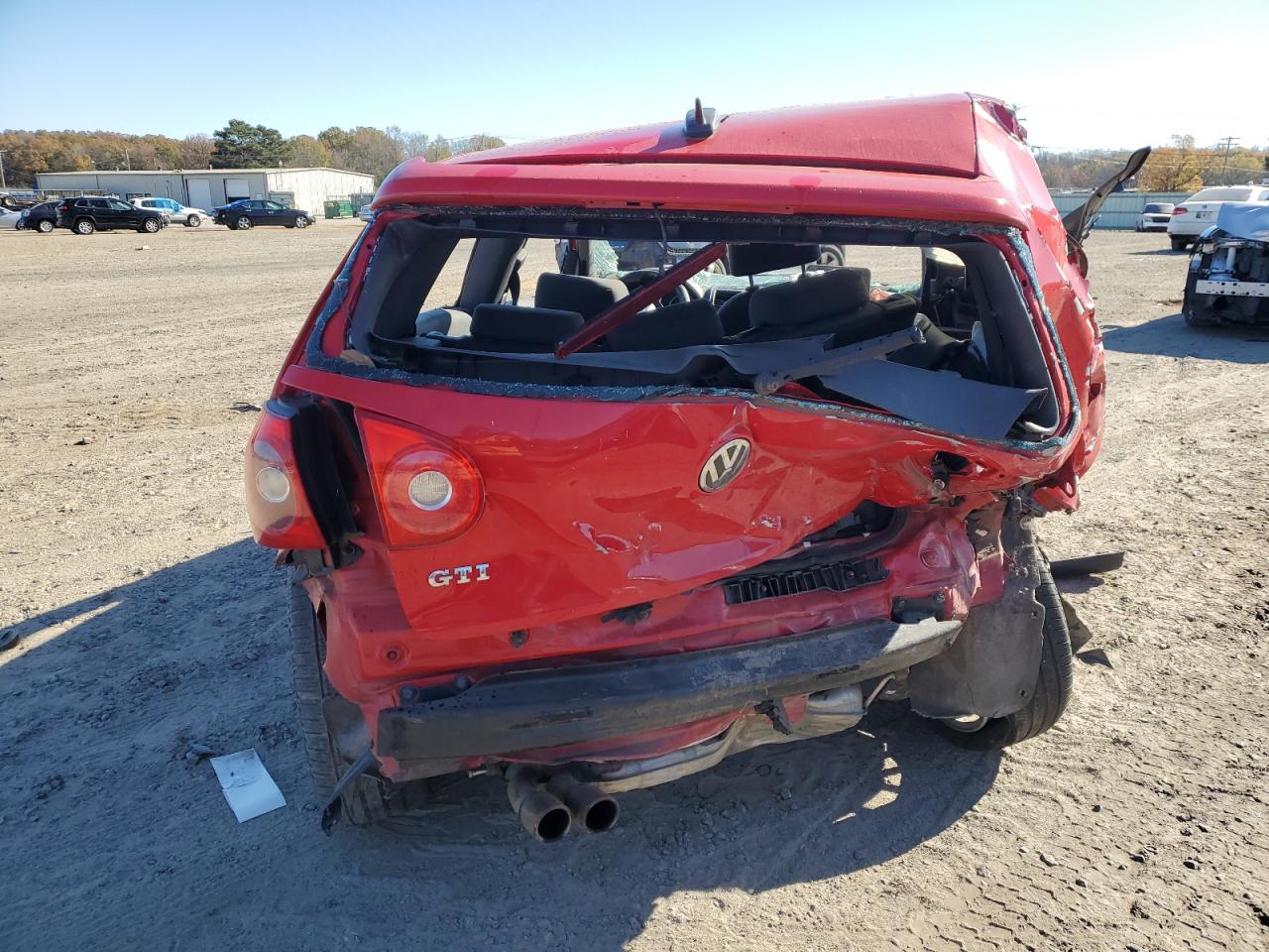 2006 Volkswagen New Gti Red vin: WVWFV71K46W062821