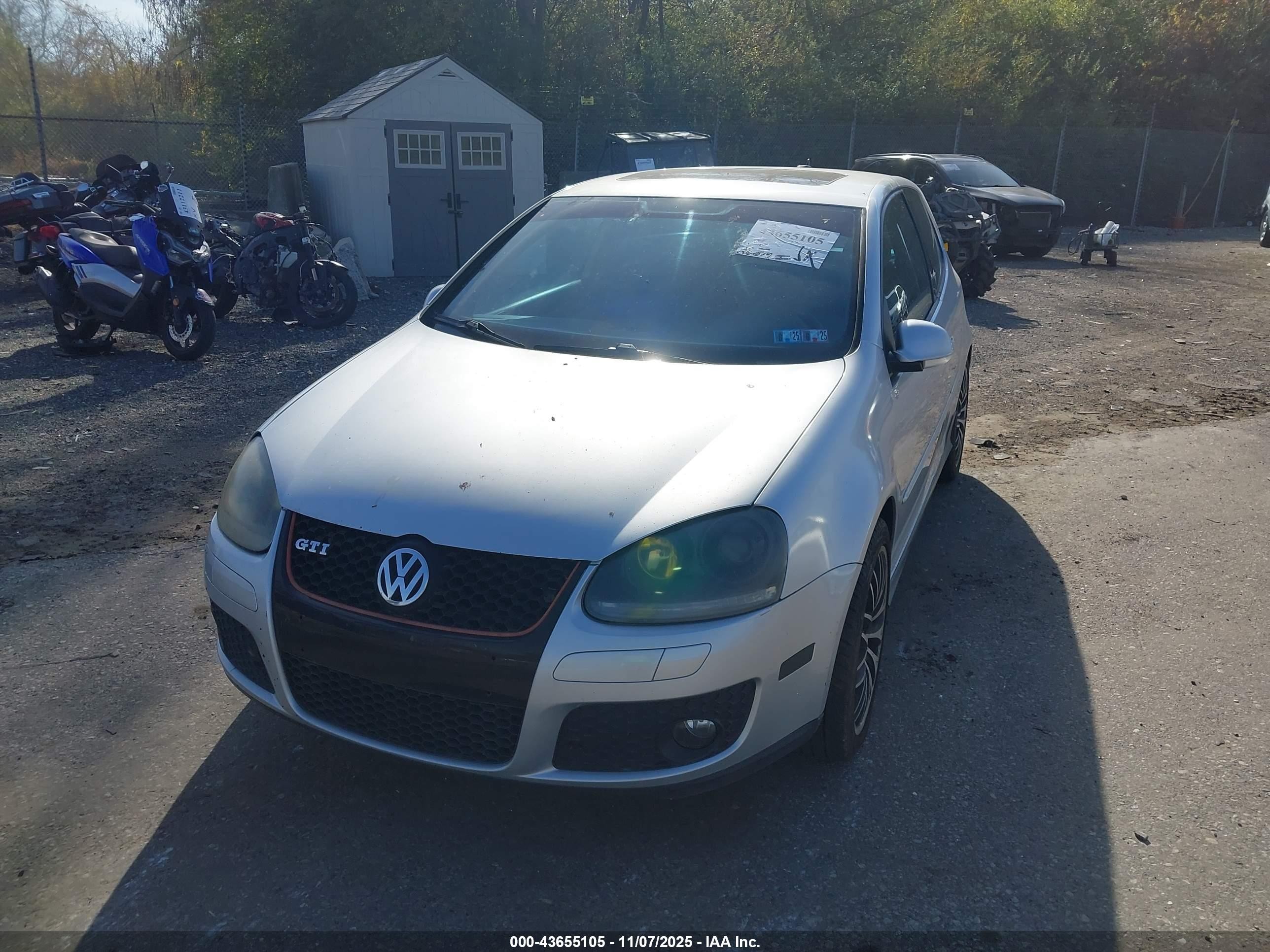 2006 Volkswagen Gti 2-door Silver vin: WVWFV71K46W139851