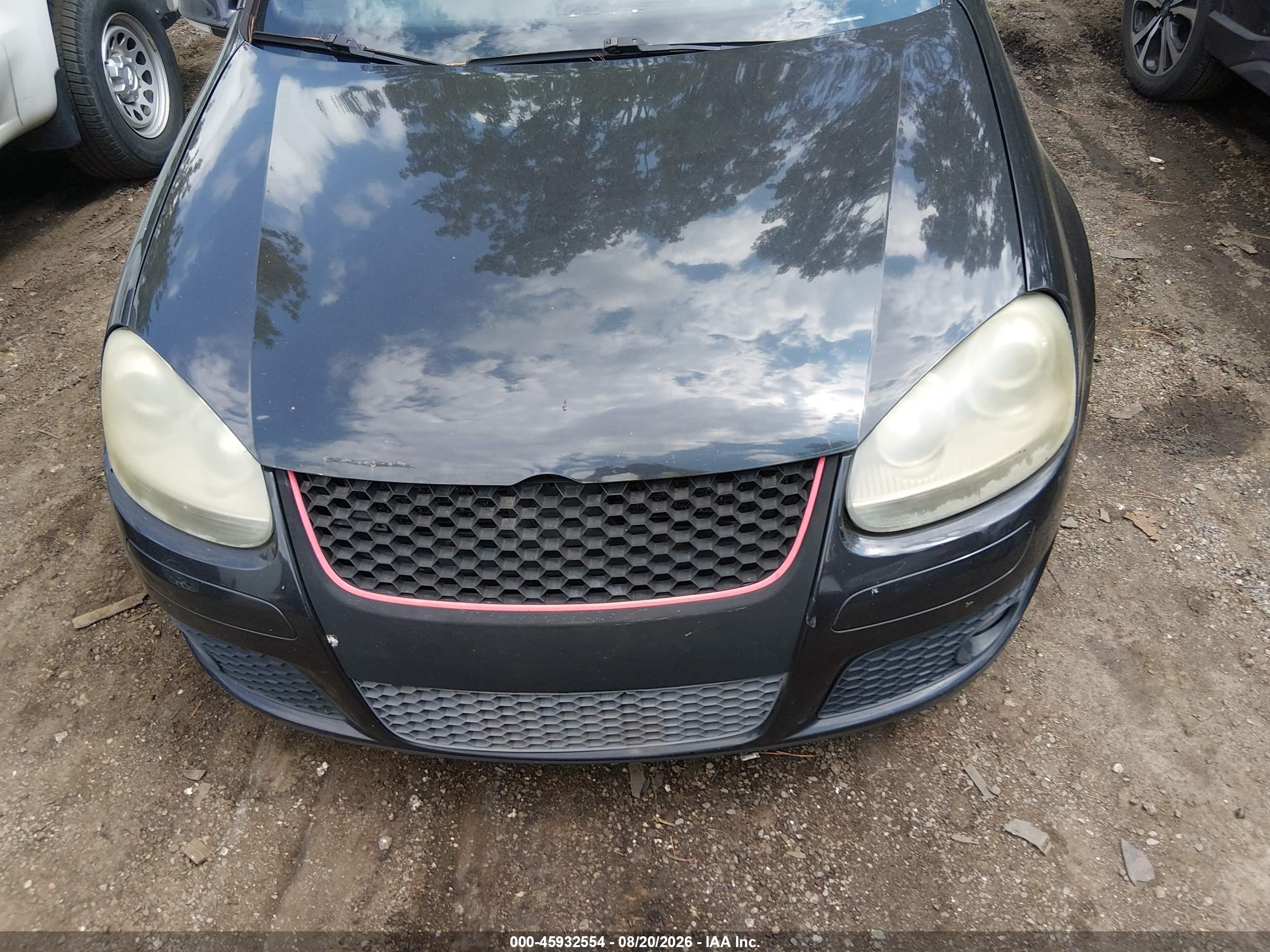 2009 Volkswagen Gti 2-door Черный vin: WVWFV71K59W142035