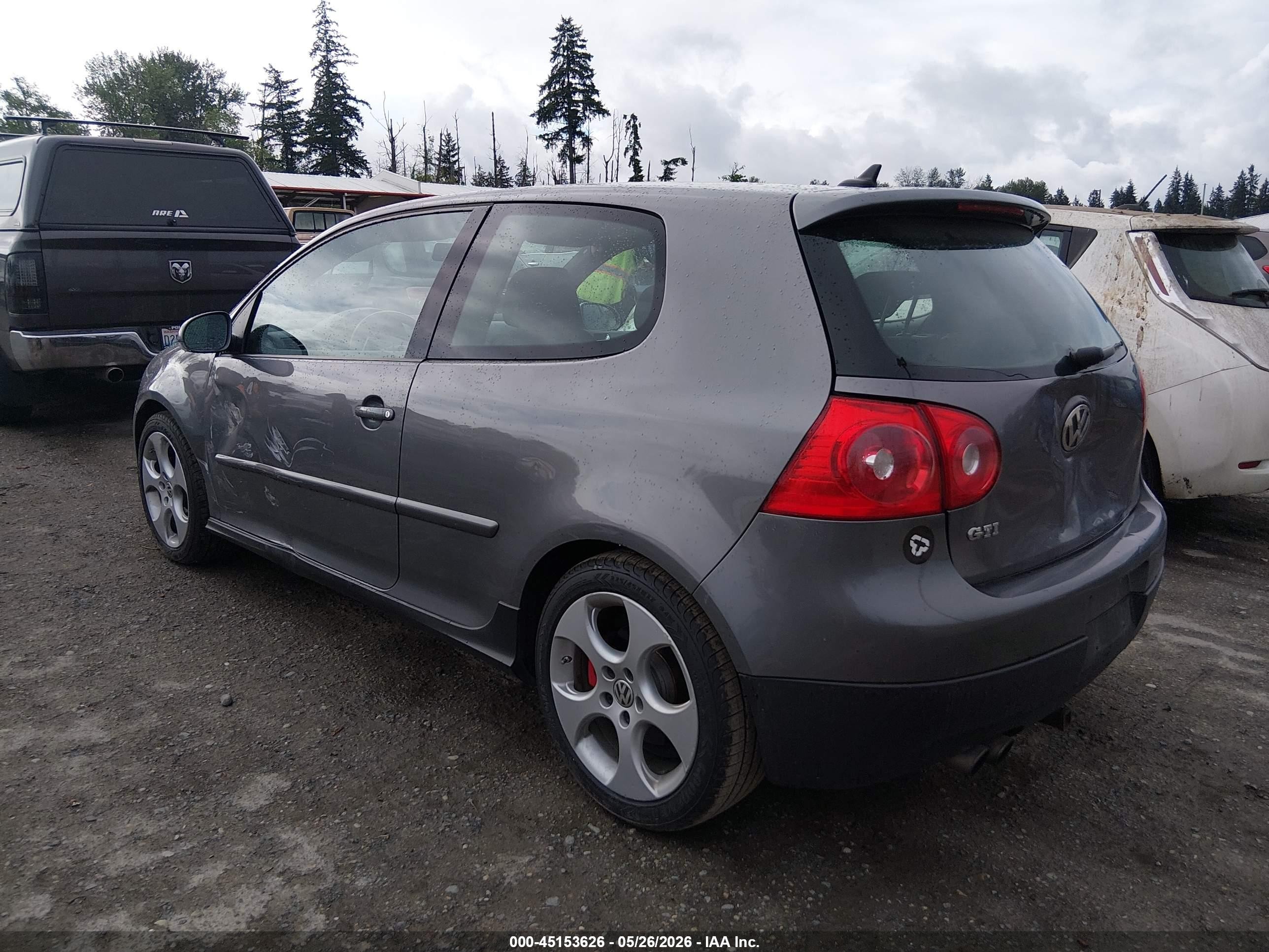 2008 Volkswagen Gti 2-door Gray vin: WVWFV71K68W056232