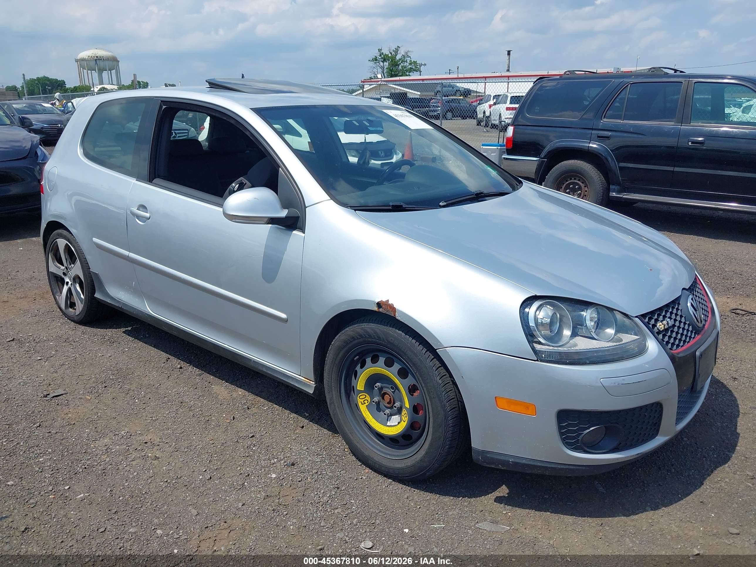 2008 Volkswagen Gti 2-door Silver vin: WVWFV71K78W253183