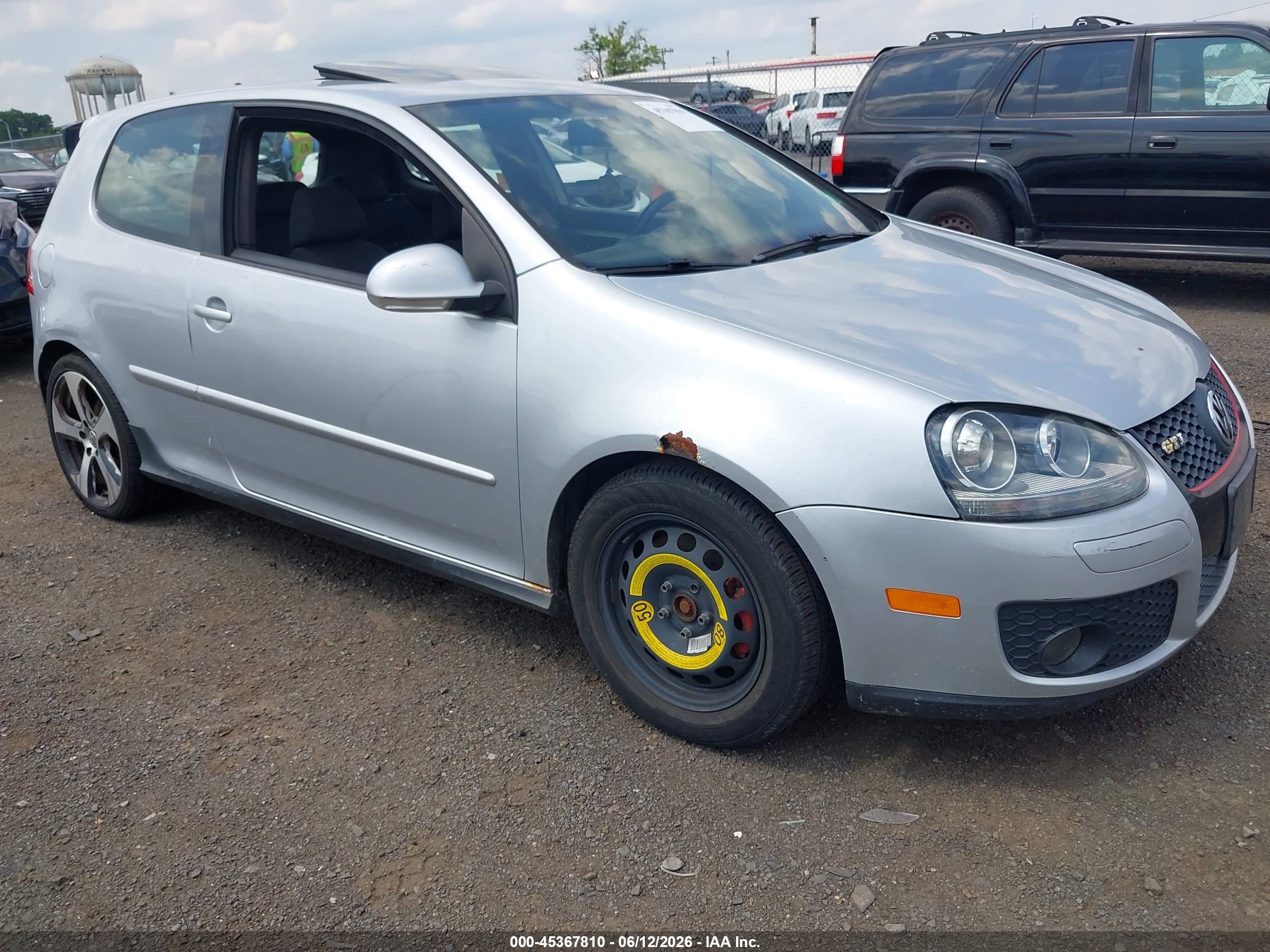 2008 Volkswagen Gti 2-door Silver vin: WVWFV71K78W253183