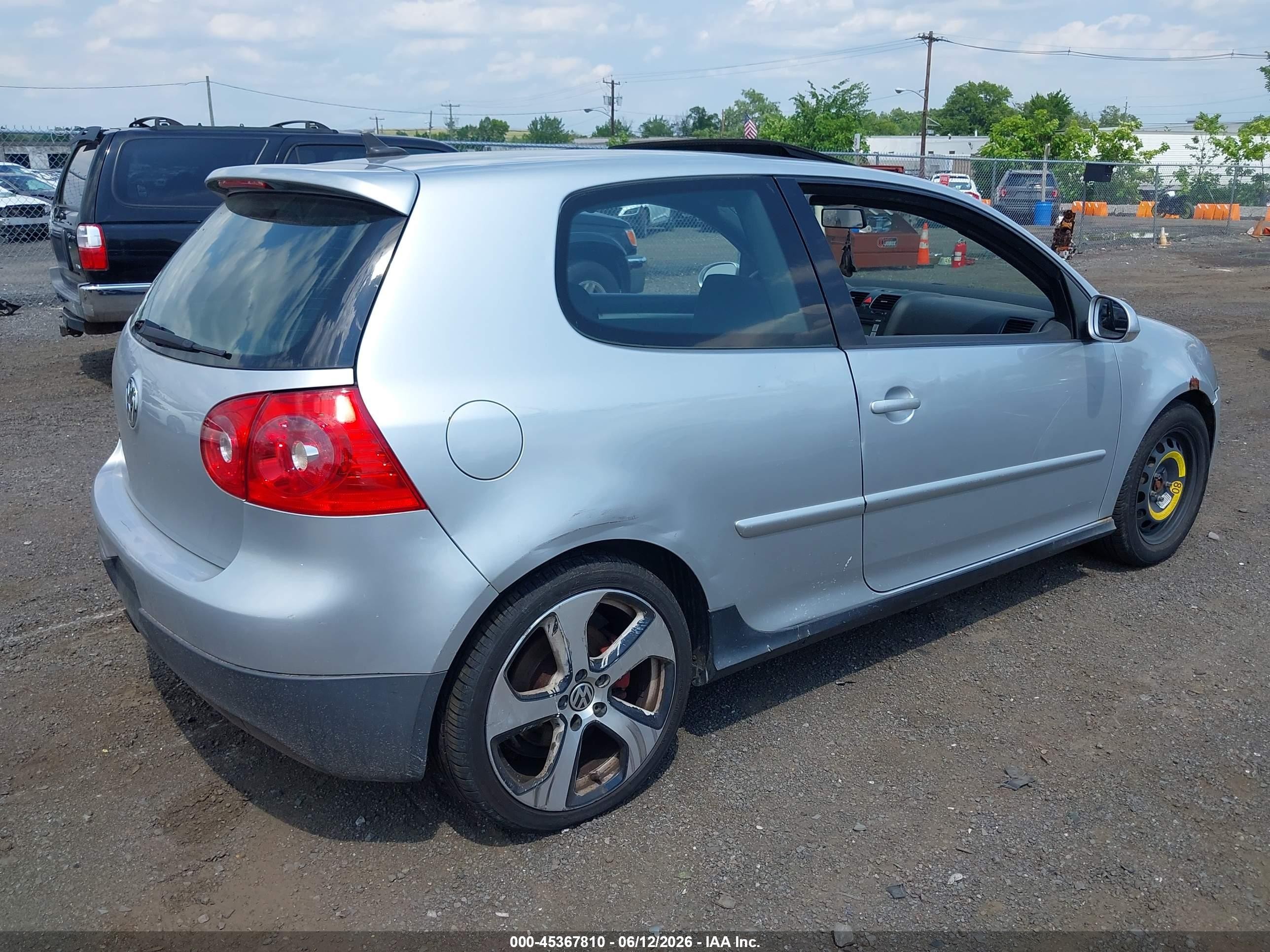 2008 Volkswagen Gti 2-door Silver vin: WVWFV71K78W253183
