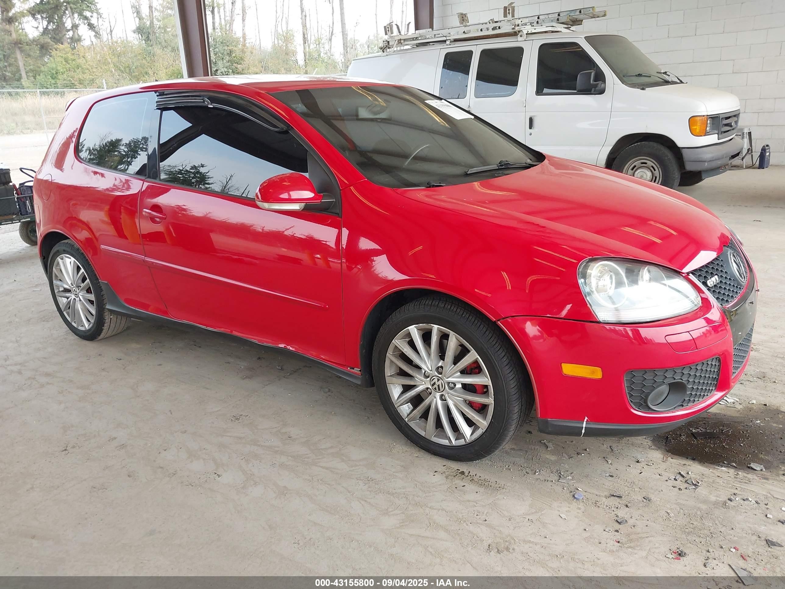 2006 Volkswagen Gti 2-door Red vin: WVWFV71K96W080120