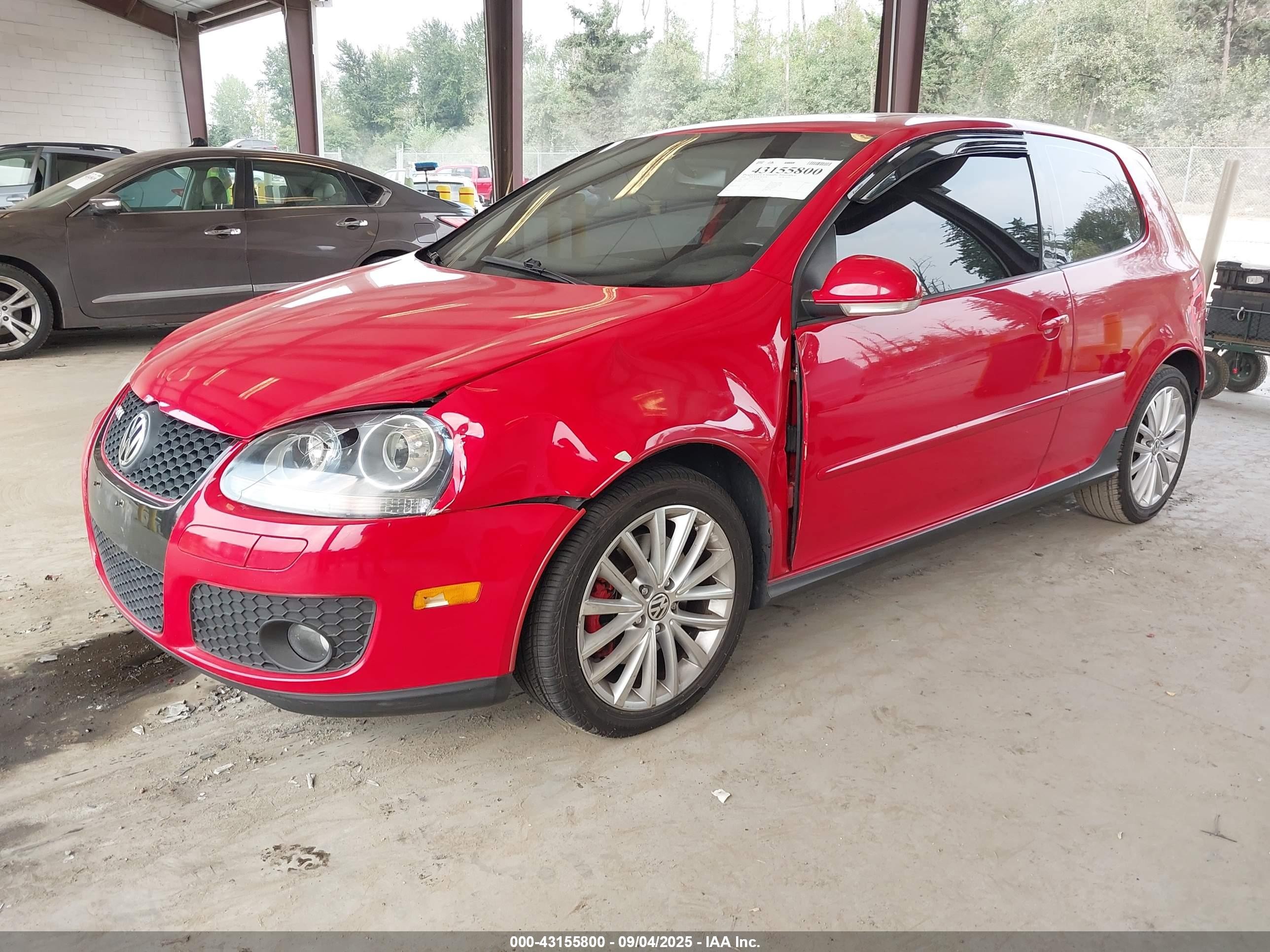 2006 Volkswagen Gti 2-door Красный vin: WVWFV71K96W080120