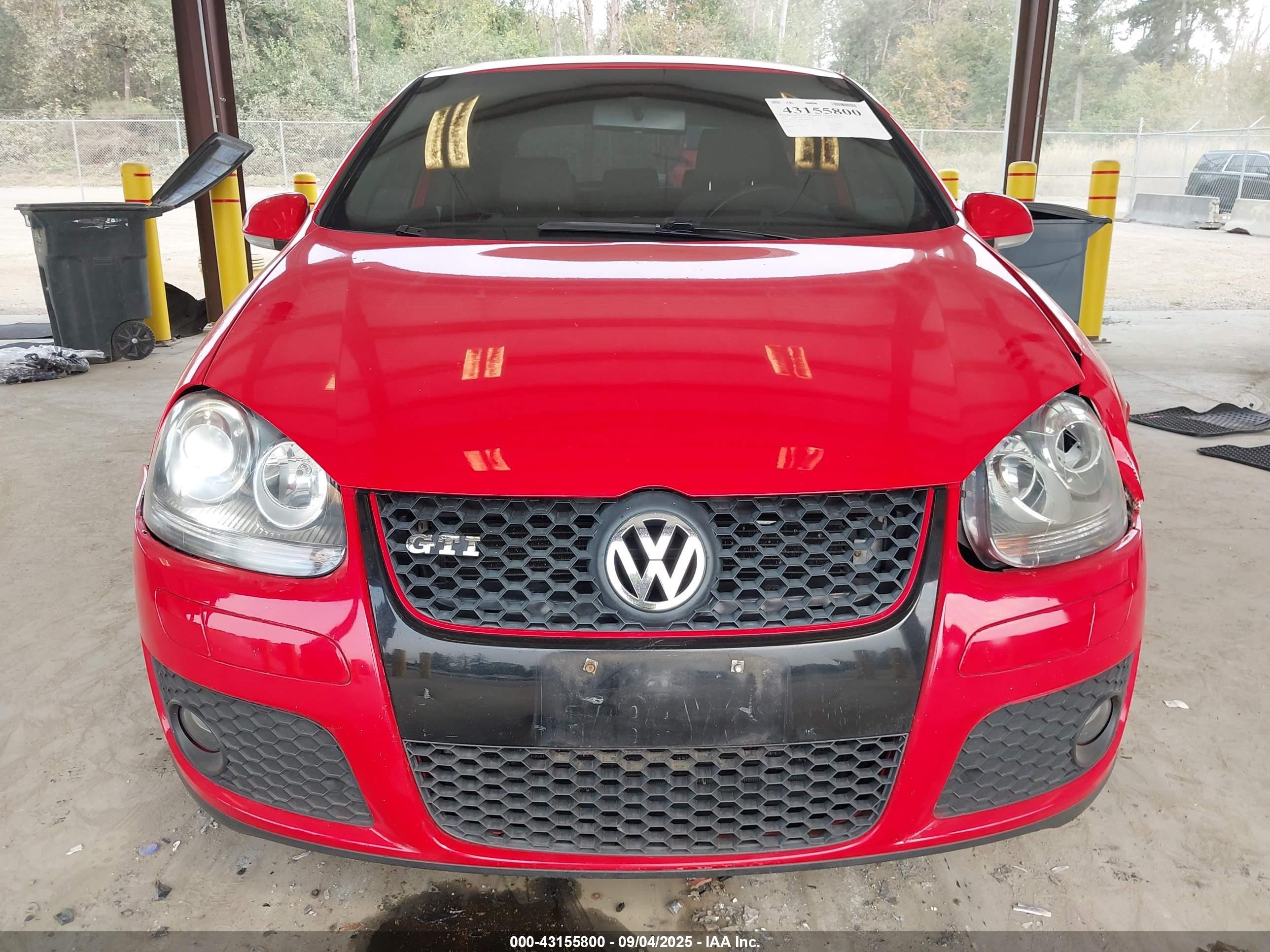 2006 Volkswagen Gti 2-door Красный vin: WVWFV71K96W080120
