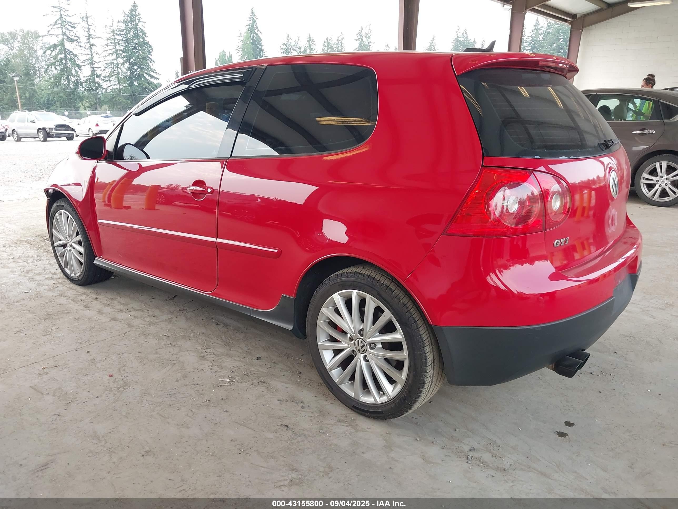2006 Volkswagen Gti 2-door Красный vin: WVWFV71K96W080120