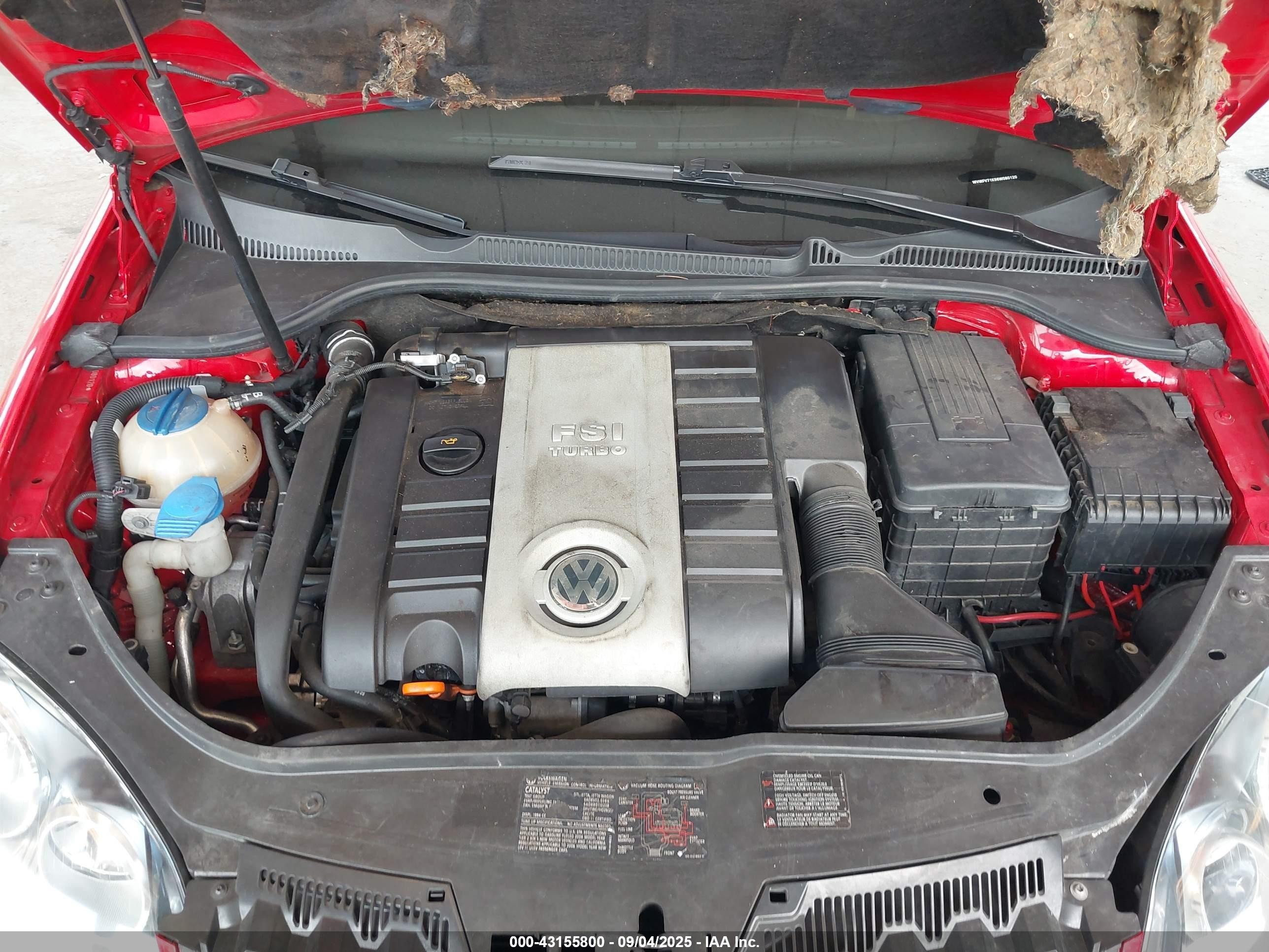 2006 Volkswagen Gti 2-door Красный vin: WVWFV71K96W080120