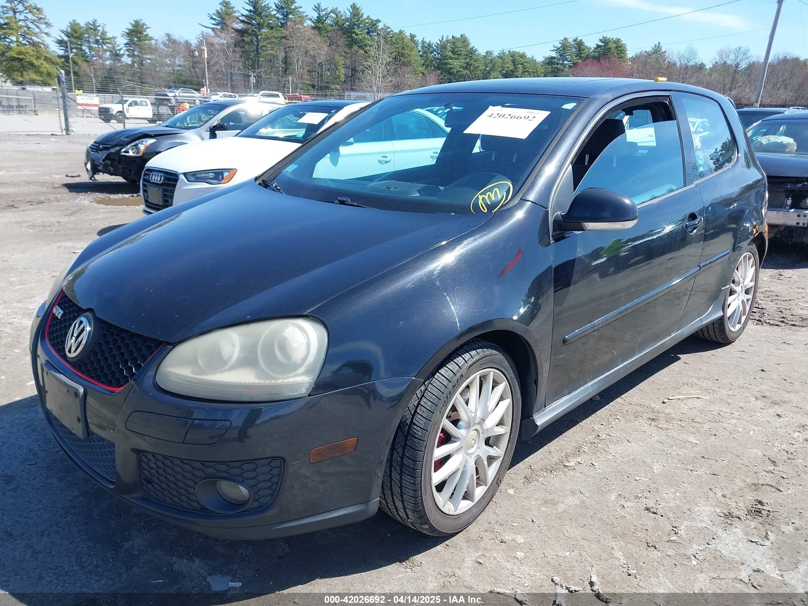 2006 Volkswagen Gti 2-door Black vin: WVWFV71K96W125346