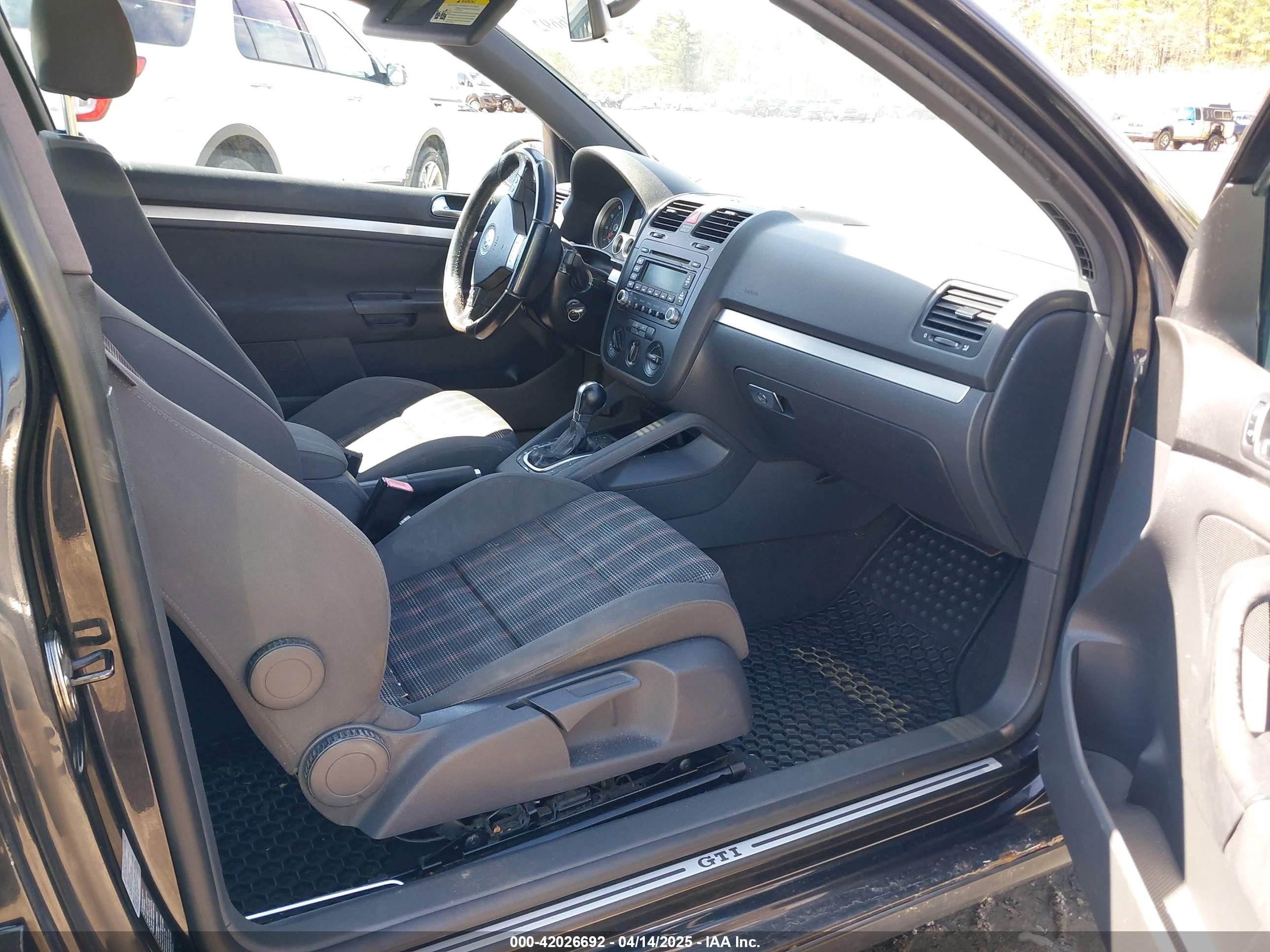 2006 Volkswagen Gti 2-door Black vin: WVWFV71K96W125346