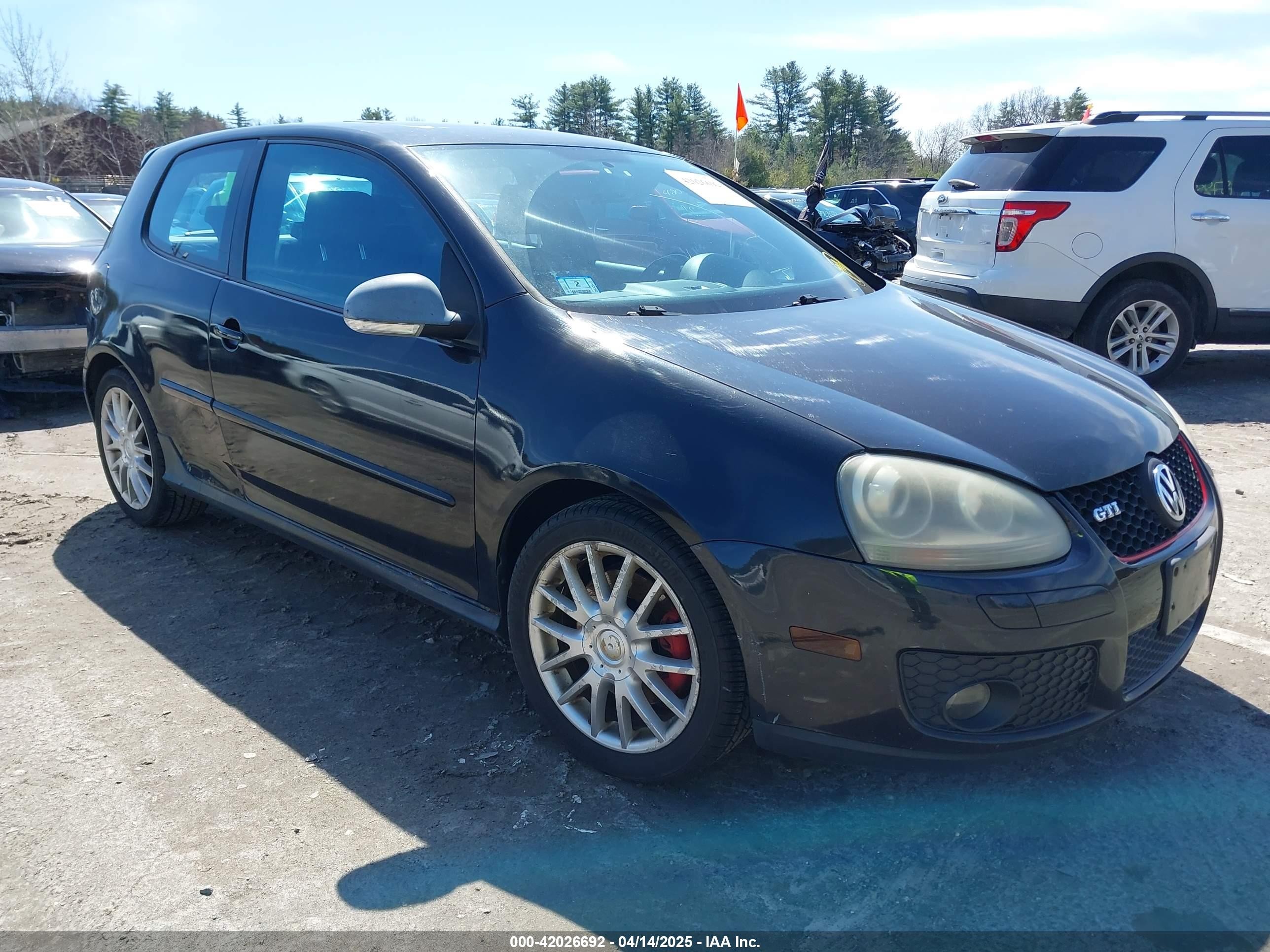 2006 Volkswagen Gti 2-door Black vin: WVWFV71K96W125346