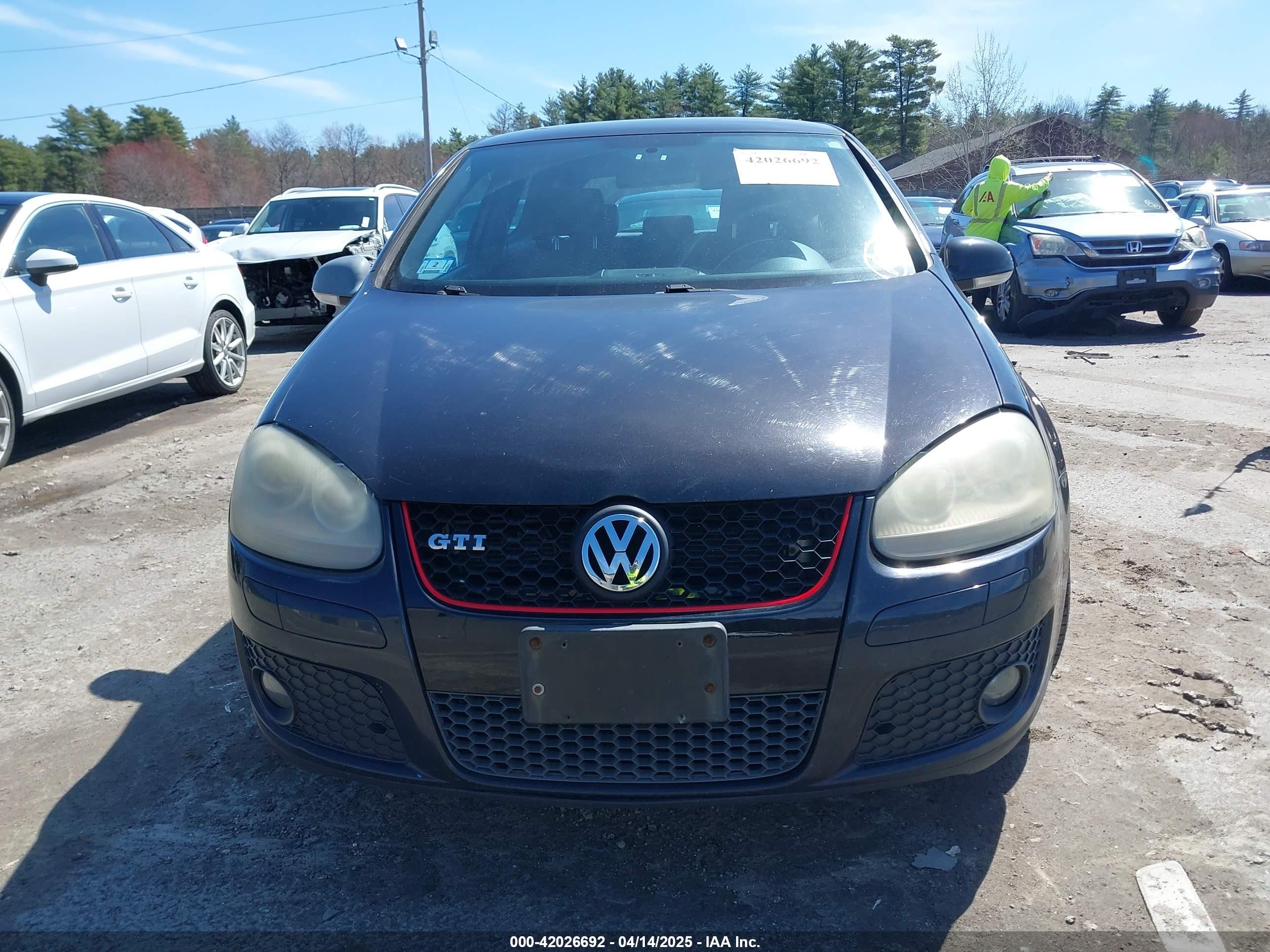 2006 Volkswagen Gti 2-door Black vin: WVWFV71K96W125346