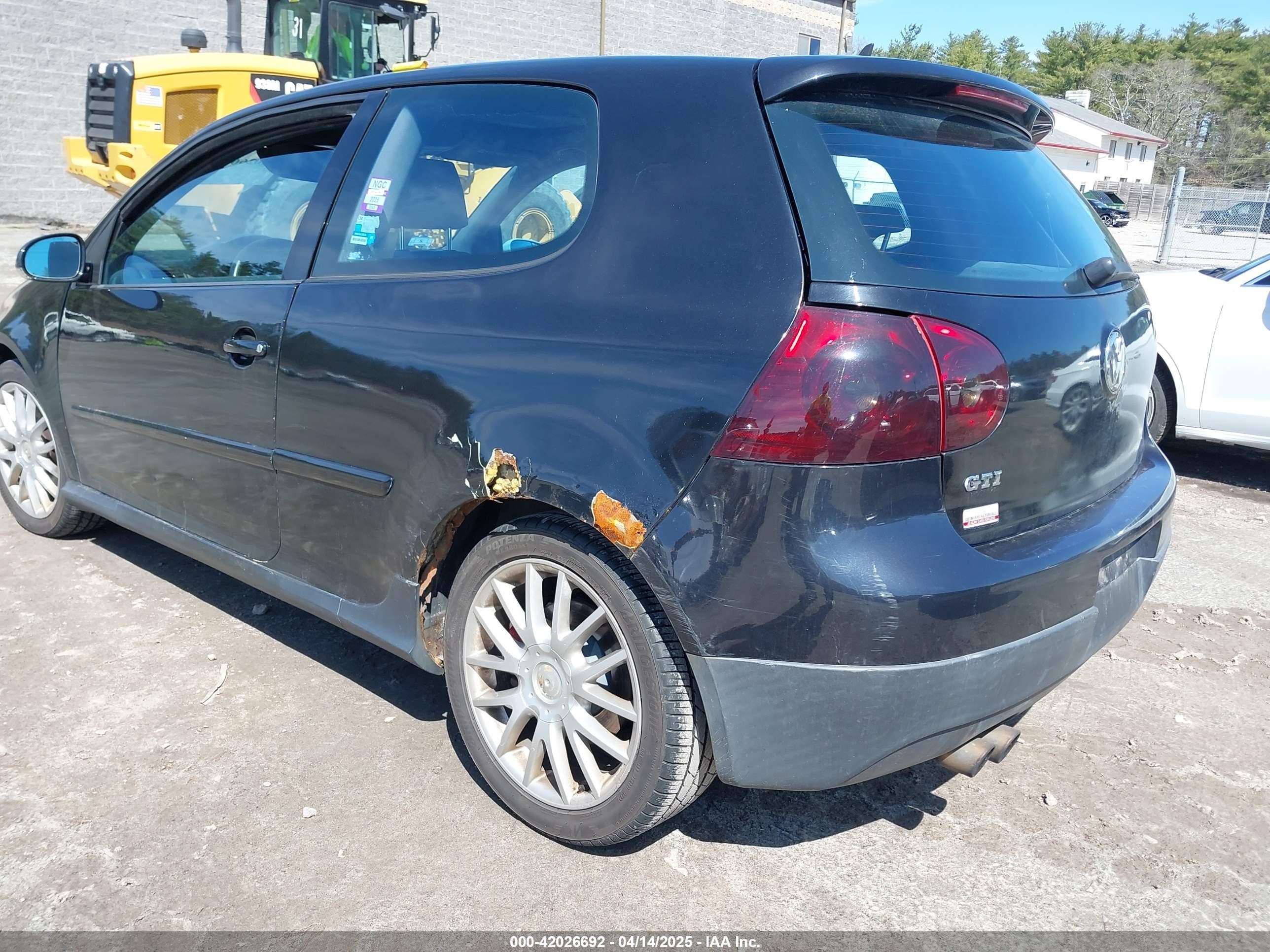 2006 Volkswagen Gti 2-door Black vin: WVWFV71K96W125346