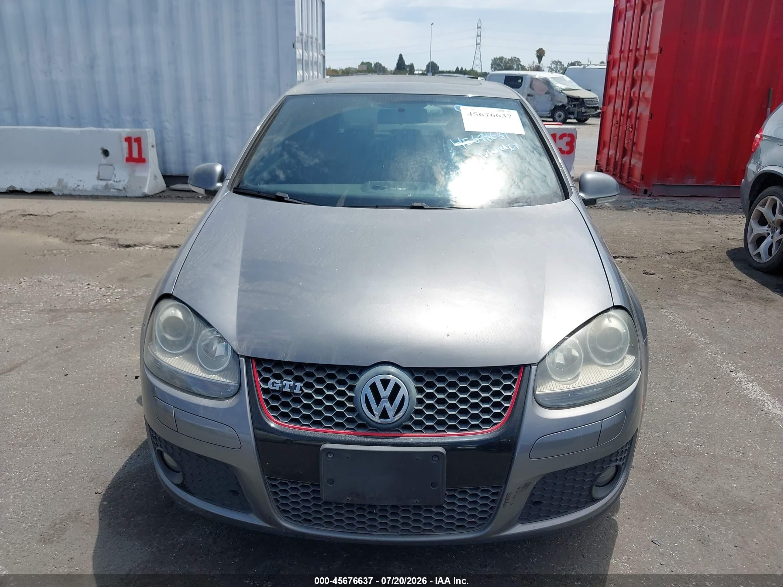 2007 Volkswagen Gti 2-door (a6)/fahrenheit Gray vin: WVWFV71K97W049600