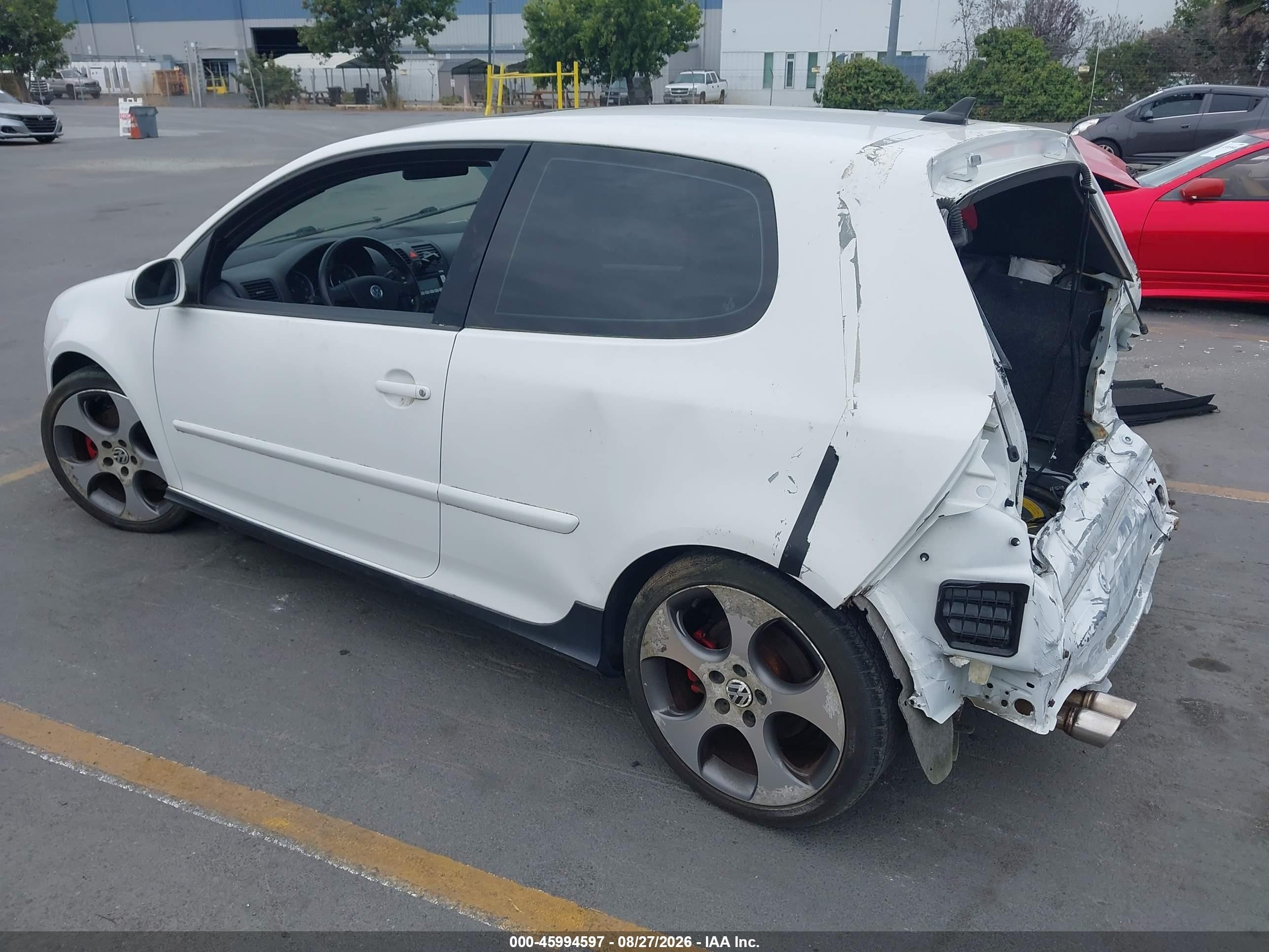 2008 Volkswagen Gti 2-door White vin: WVWFV71K98W179345
