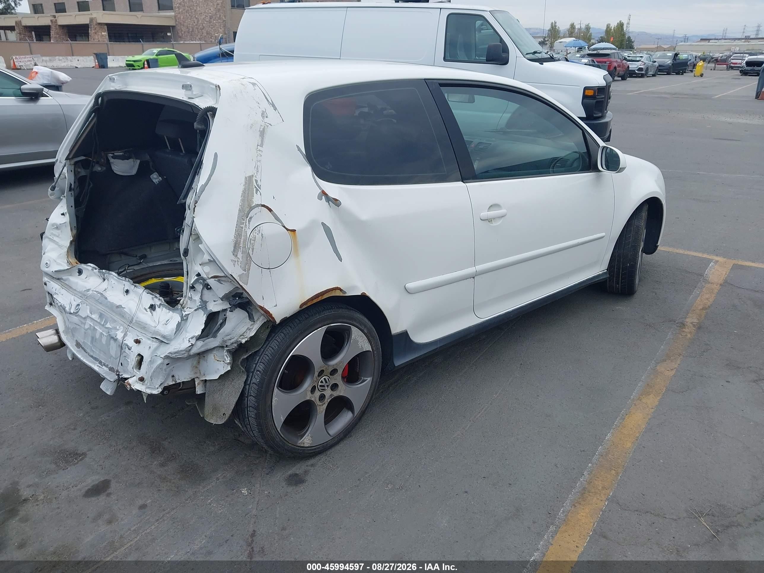 2008 Volkswagen Gti 2-door White vin: WVWFV71K98W179345