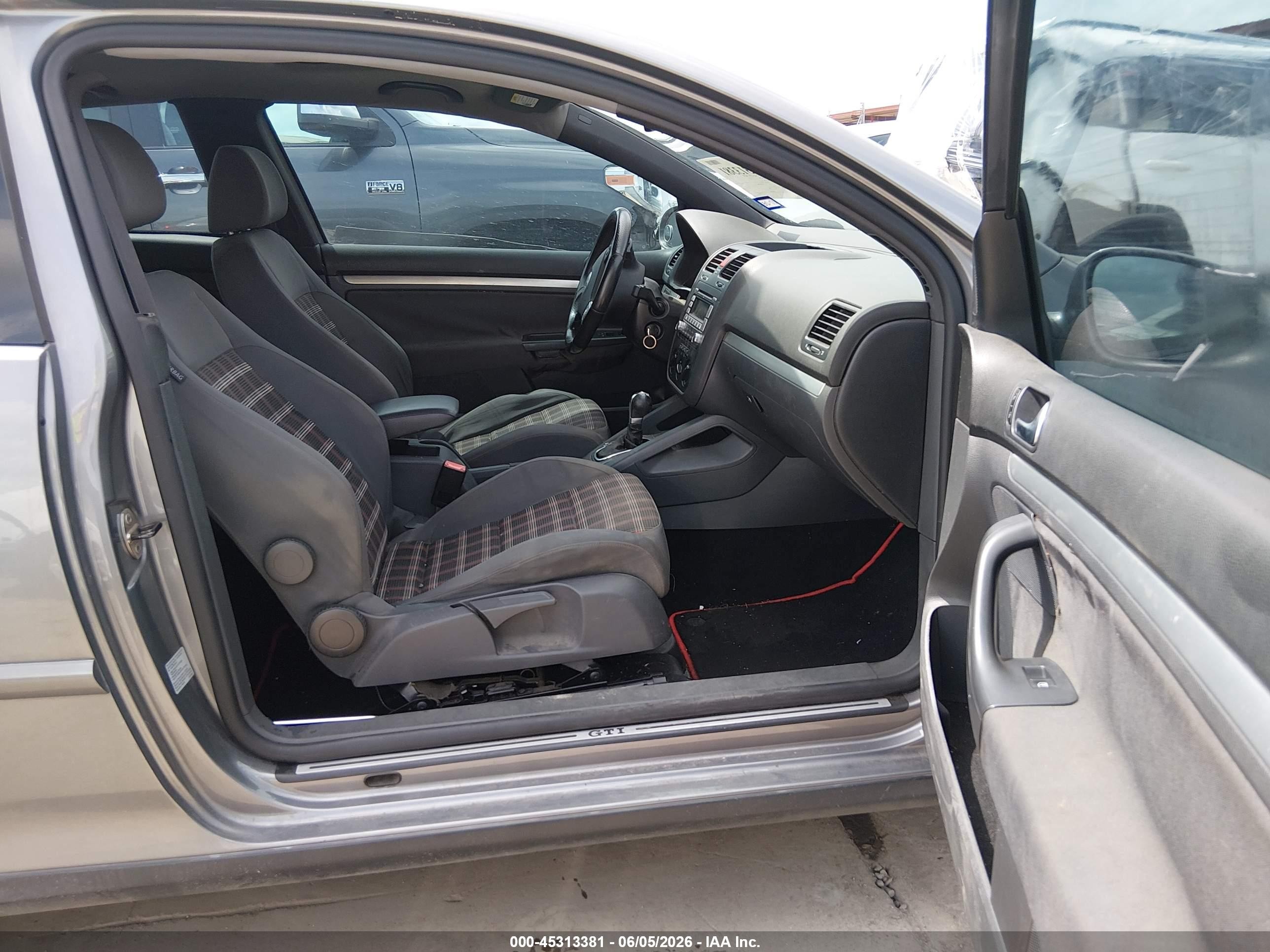 2009 Volkswagen Gti 2-door Gray vin: WVWFV71K99W144774