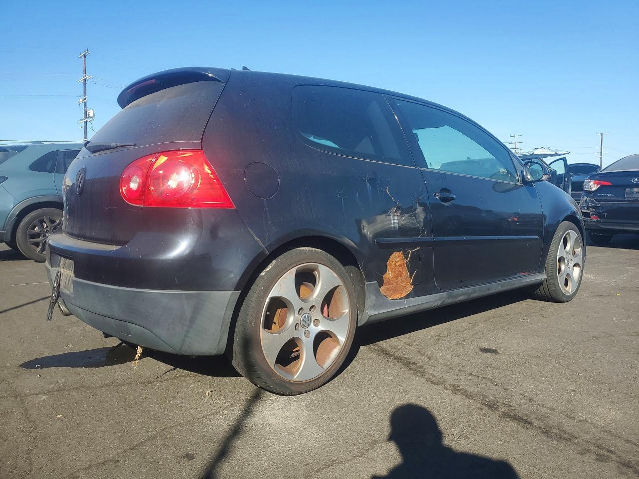 2008 Volkswagen Gti Black vin: WVWFV71KX8W252402