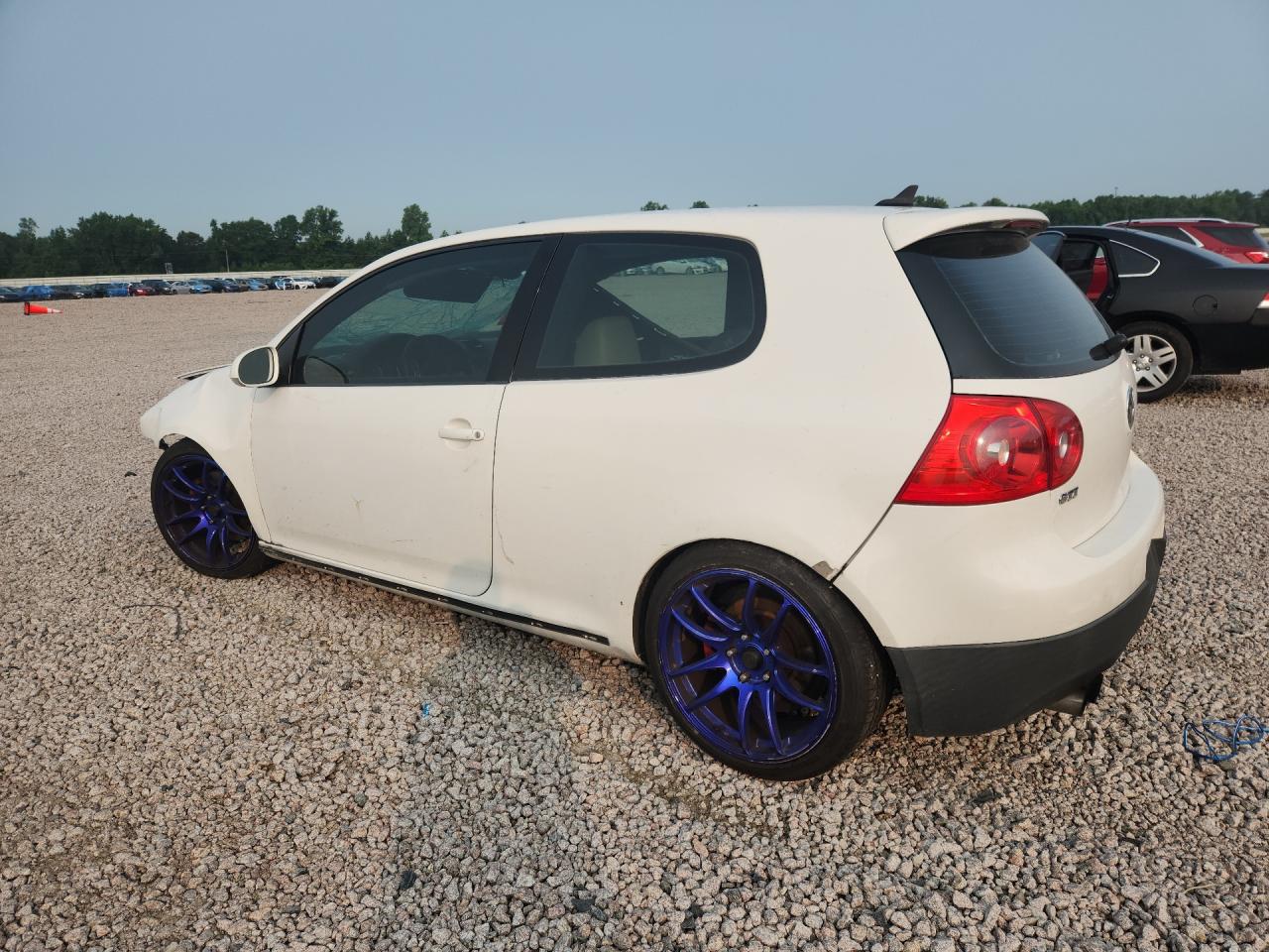 2009 Volkswagen Gti White vin: WVWFV71KX9W111590