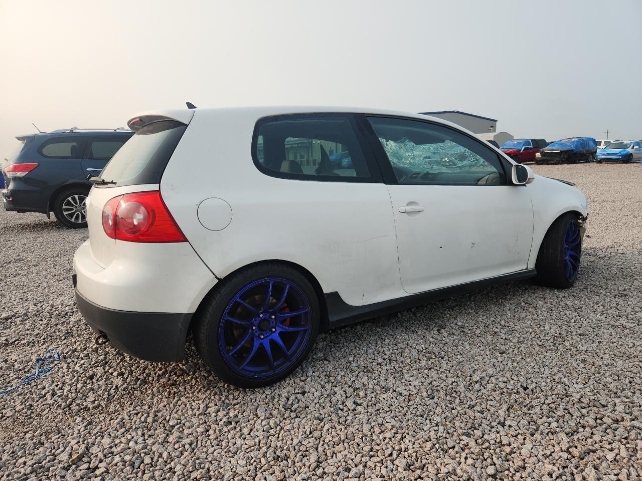 2009 Volkswagen Gti White vin: WVWFV71KX9W111590