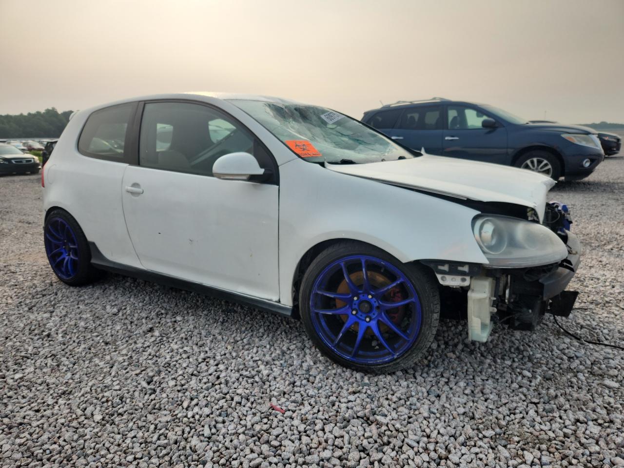 2009 Volkswagen Gti White vin: WVWFV71KX9W111590