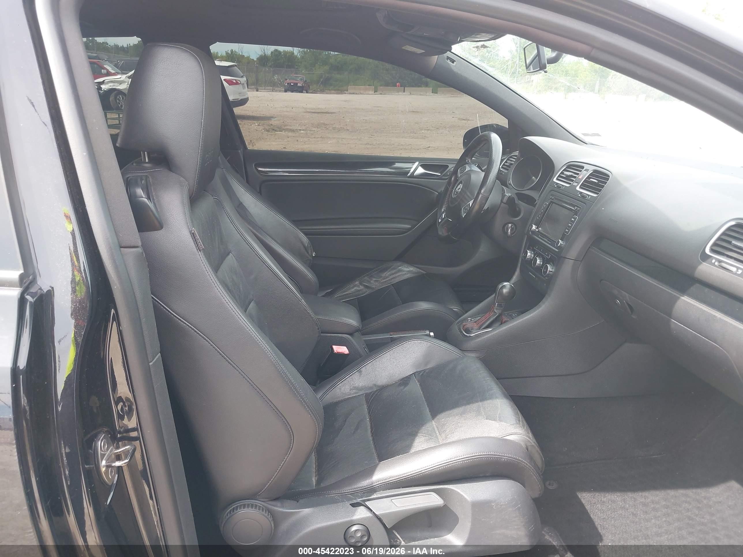 2010 Volkswagen Gti 2-door Black vin: WVWFV7AJ1AW398524