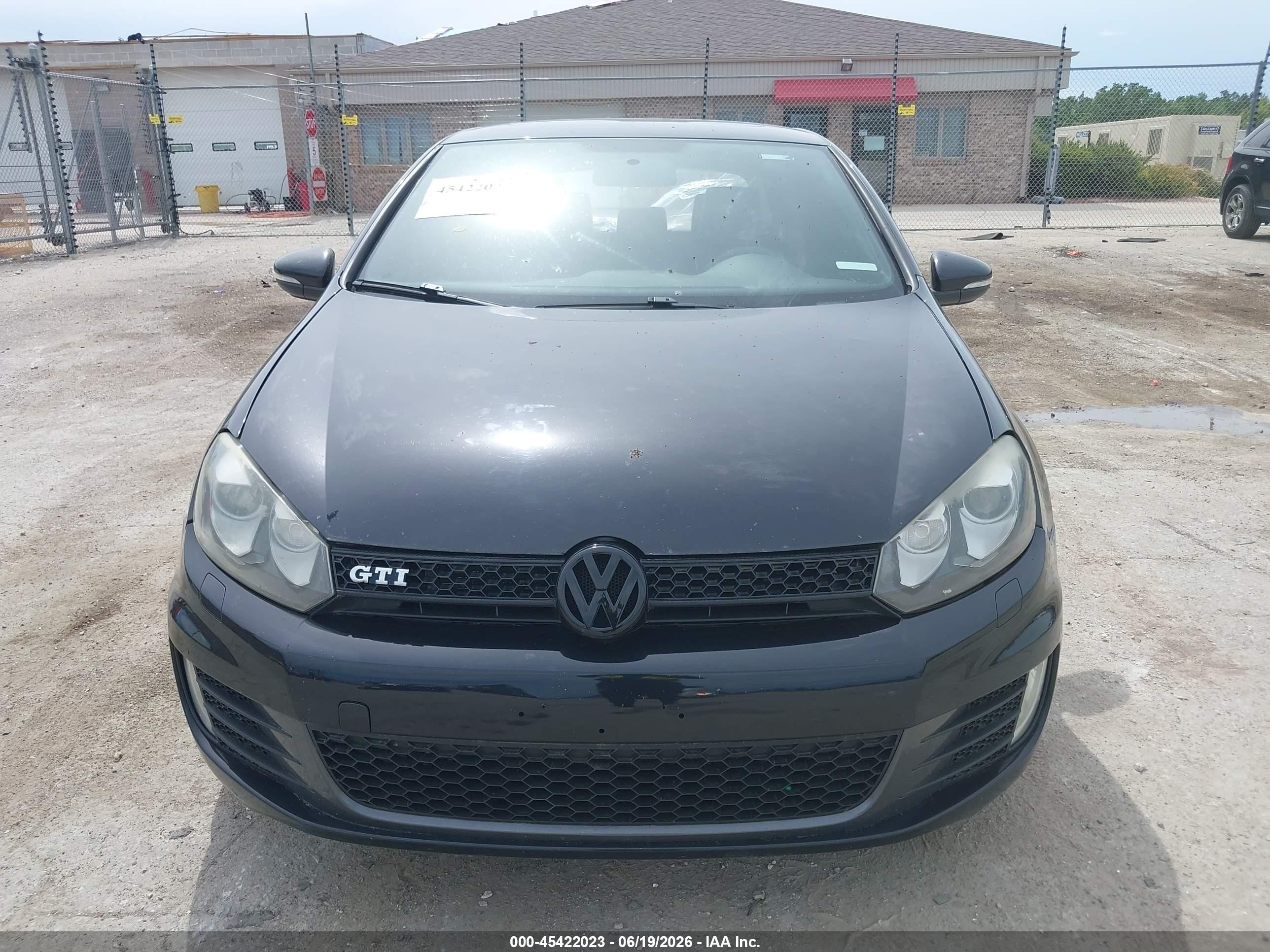 2010 Volkswagen Gti 2-door Black vin: WVWFV7AJ1AW398524