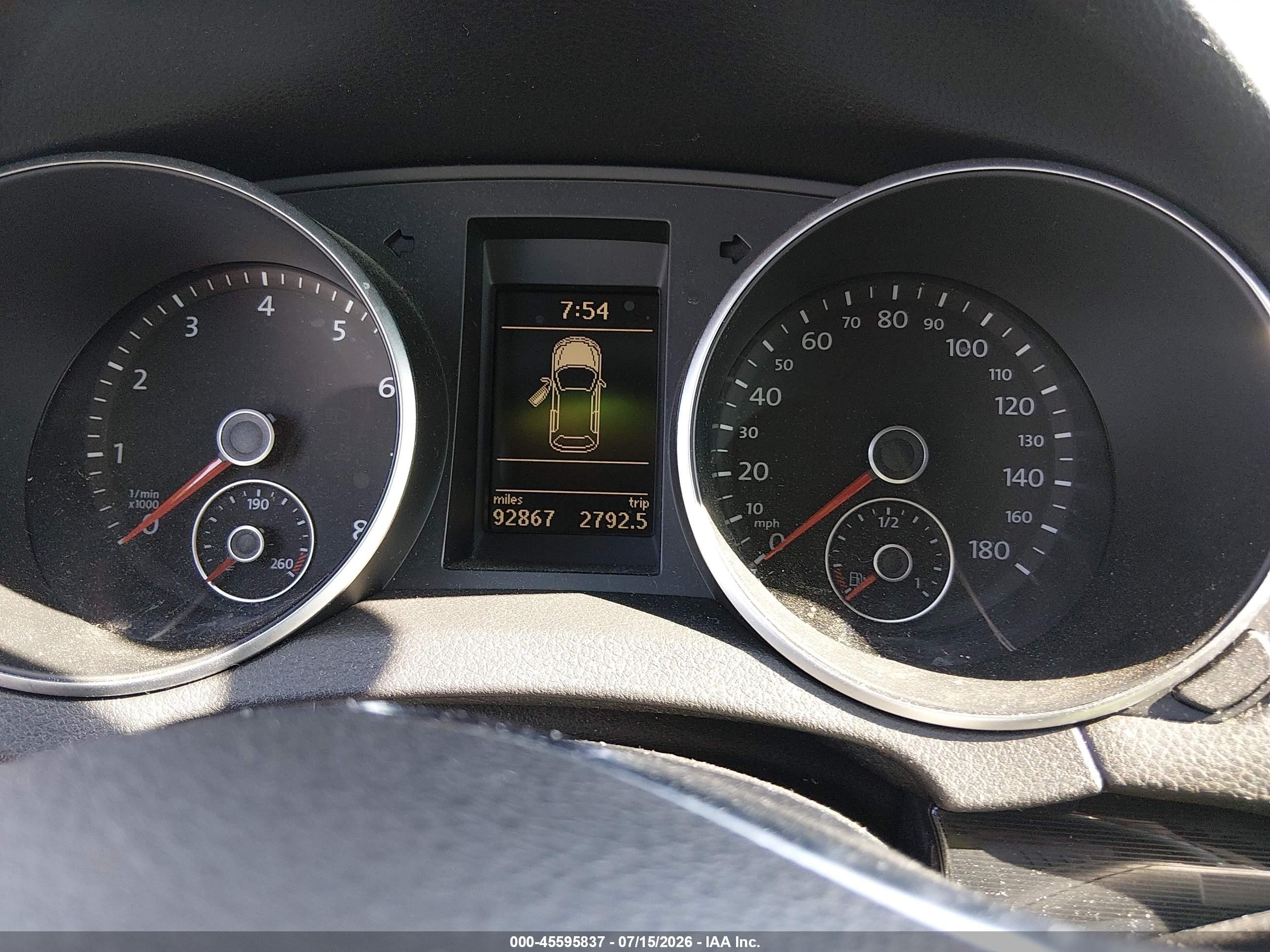 2012 Volkswagen Gti 2-door Blue vin: WVWFV7AJ3CW244593