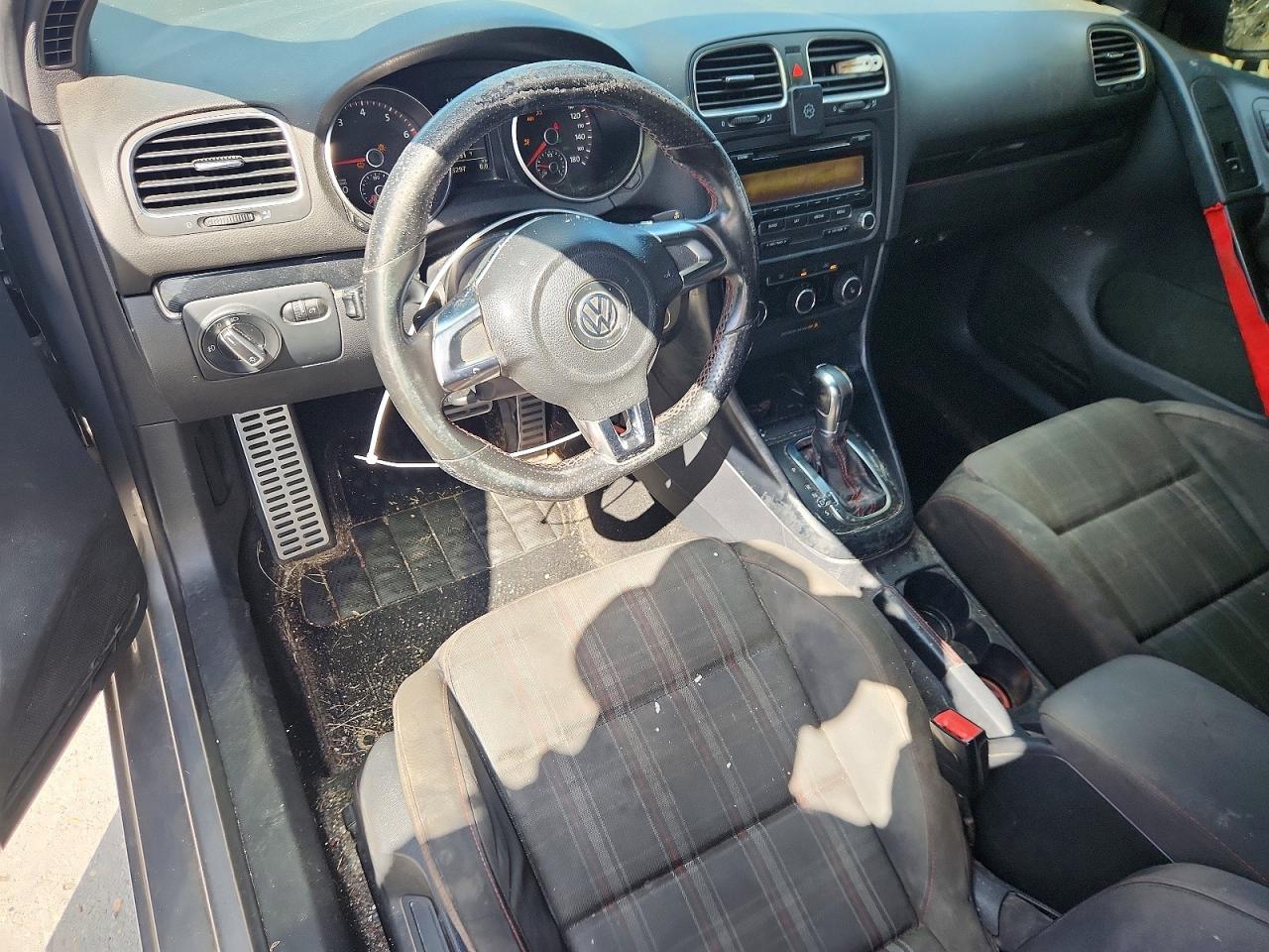 2012 Volkswagen Gti Gray vin: WVWFV7AJ3CW307613