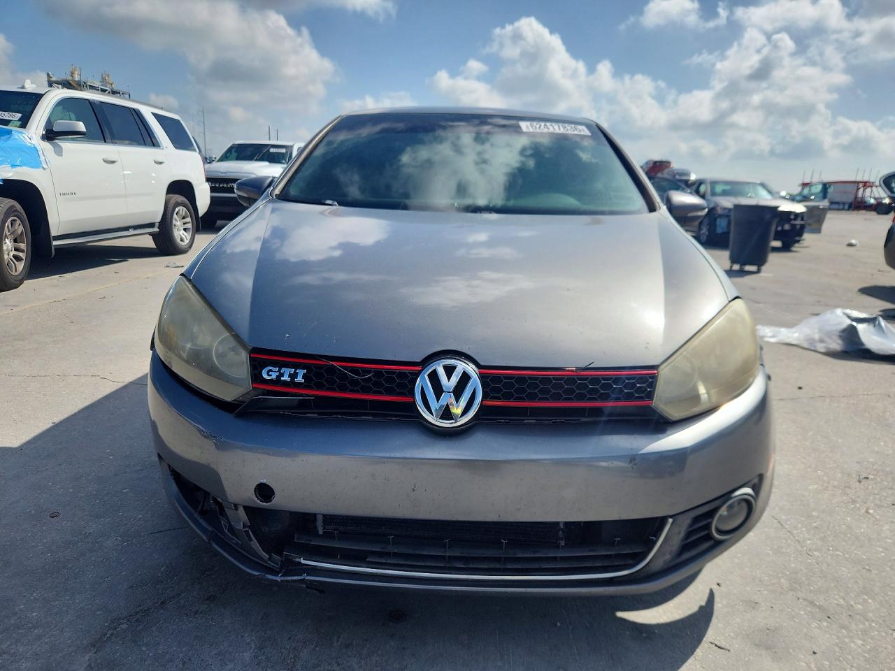 2012 Volkswagen Gti Gray vin: WVWFV7AJ3CW307613