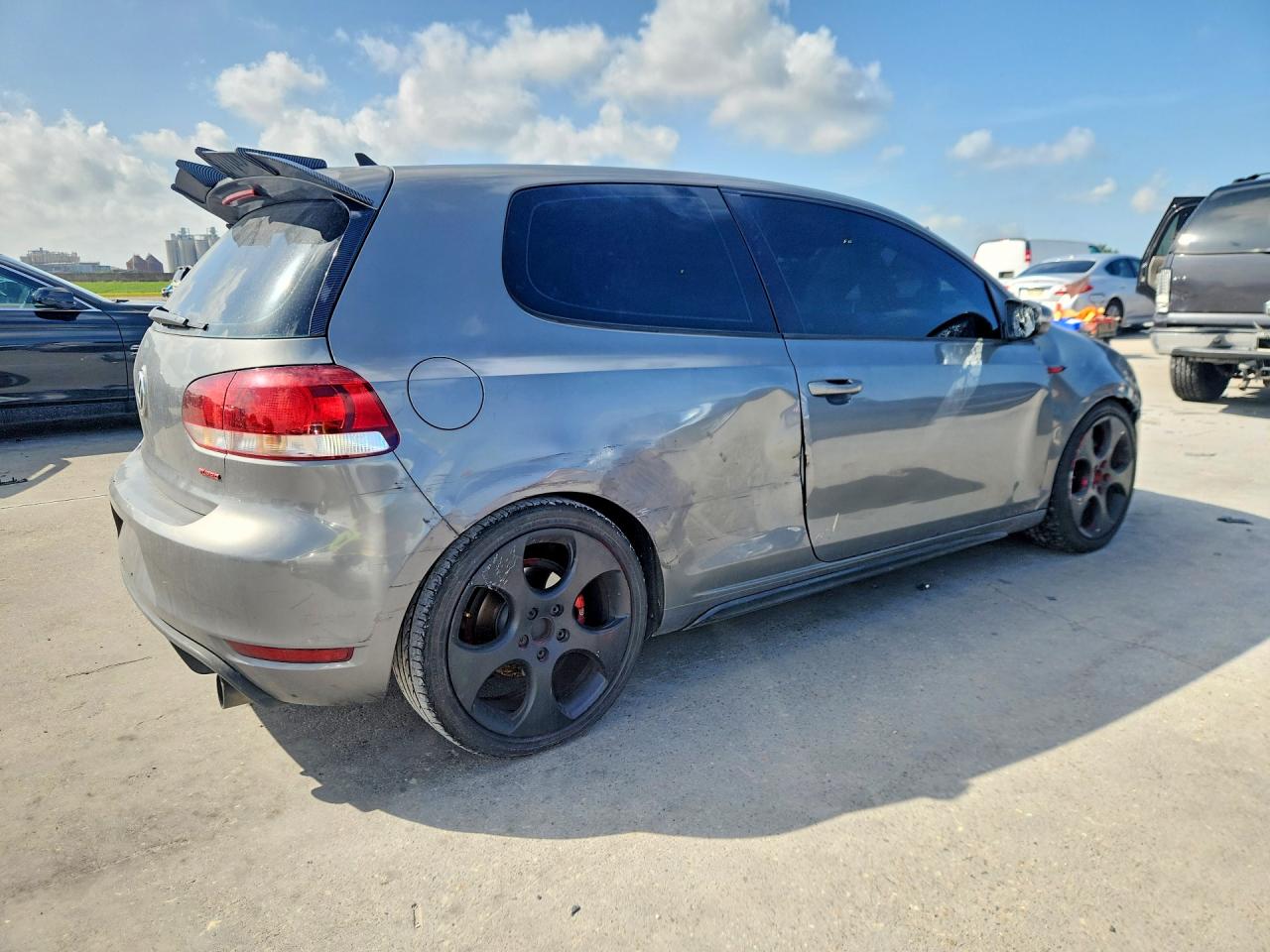 2012 Volkswagen Gti Gray vin: WVWFV7AJ3CW307613