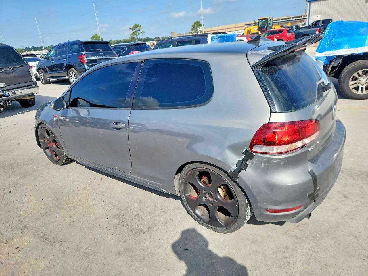 2012 Volkswagen Gti Gray vin: WVWFV7AJ3CW307613