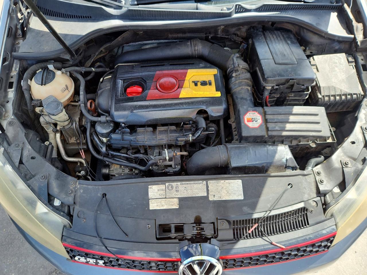 2012 Volkswagen Gti Gray vin: WVWFV7AJ3CW307613