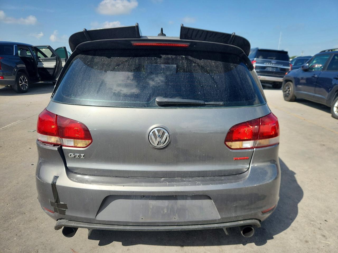 2012 Volkswagen Gti Gray vin: WVWFV7AJ3CW307613
