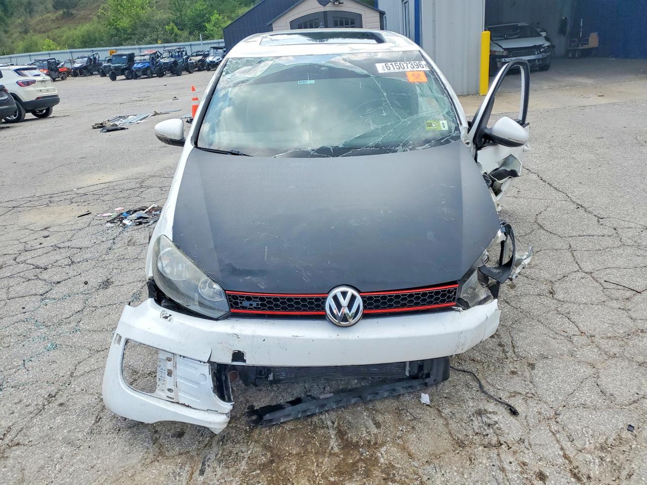 2011 Volkswagen Gti White vin: WVWFV7AJXBW214943