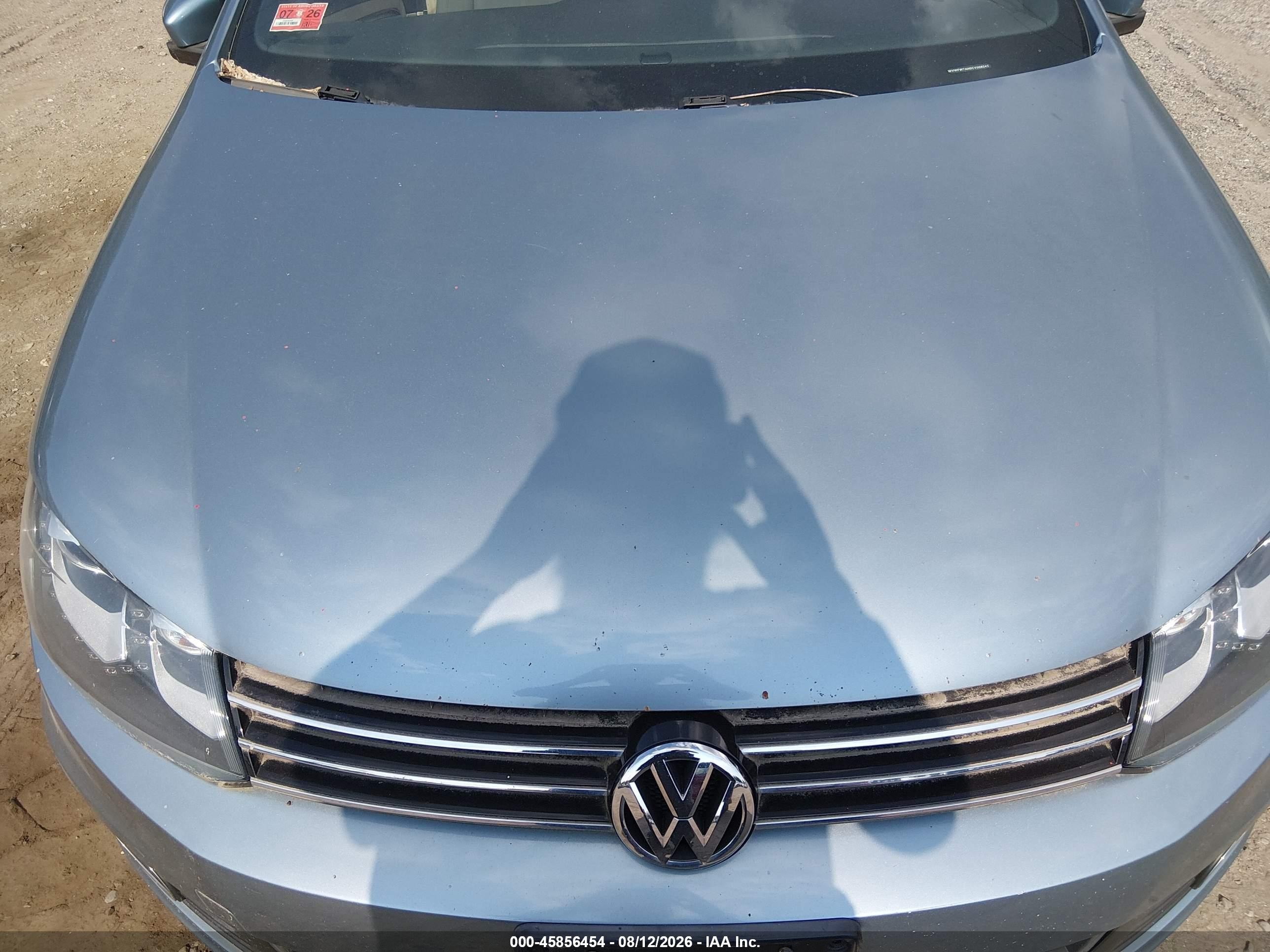 2012 Volkswagen Eos Lux Light Blue vin: WVWFW7AH0CV008242