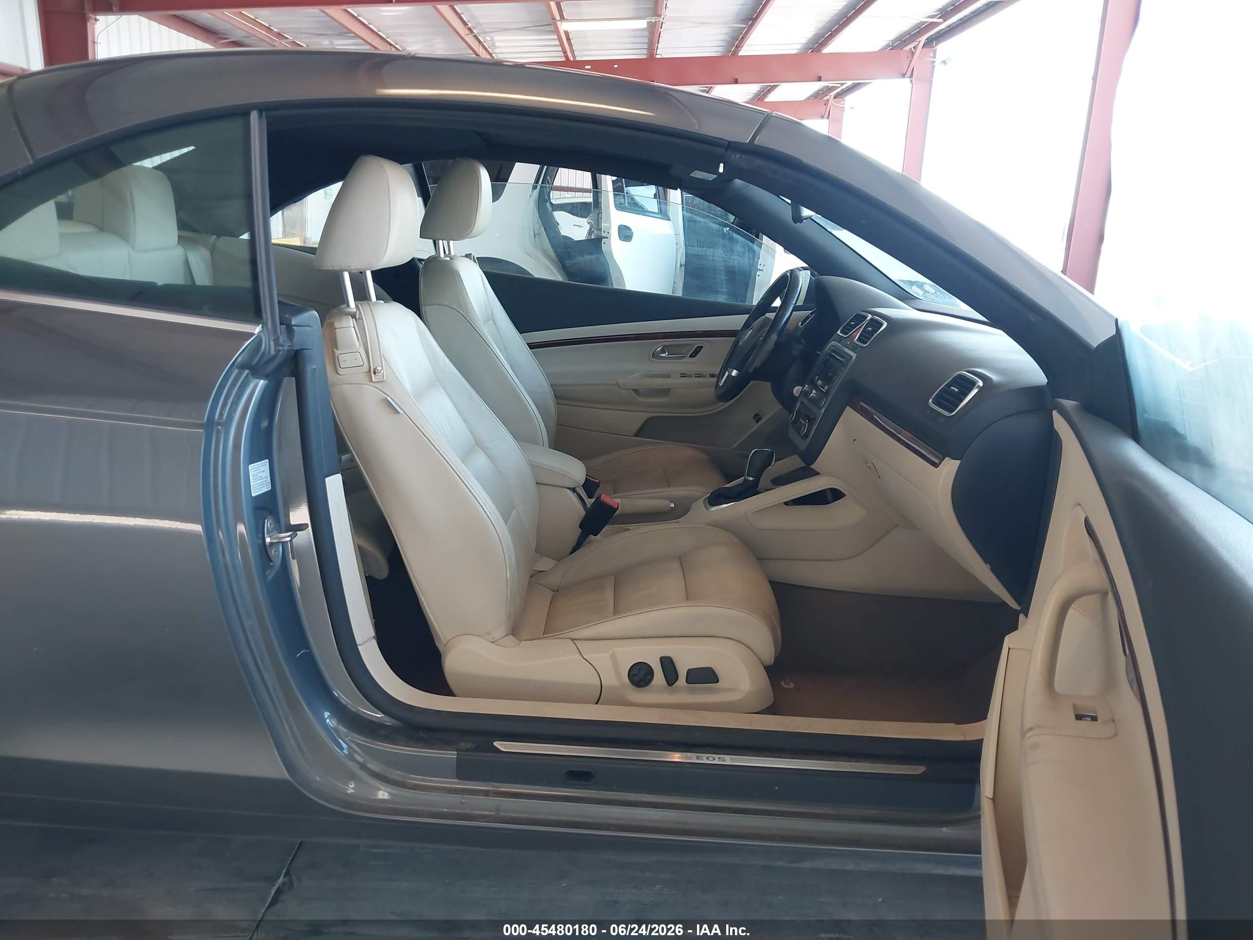 2012 Volkswagen Eos Lux Gray vin: WVWFW7AH1CV018651