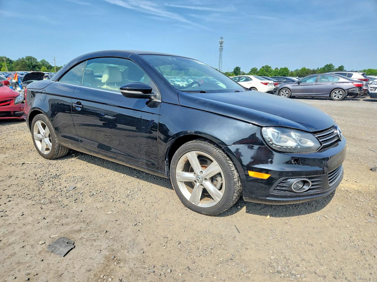 2012 Volkswagen Eos Lux Black vin: WVWFW7AH1CV021761