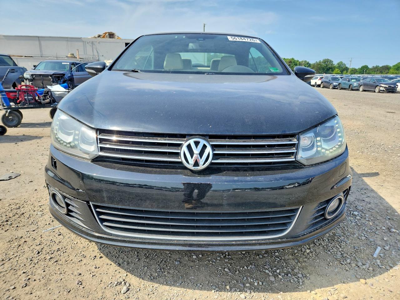 2012 Volkswagen Eos Lux Black vin: WVWFW7AH1CV021761