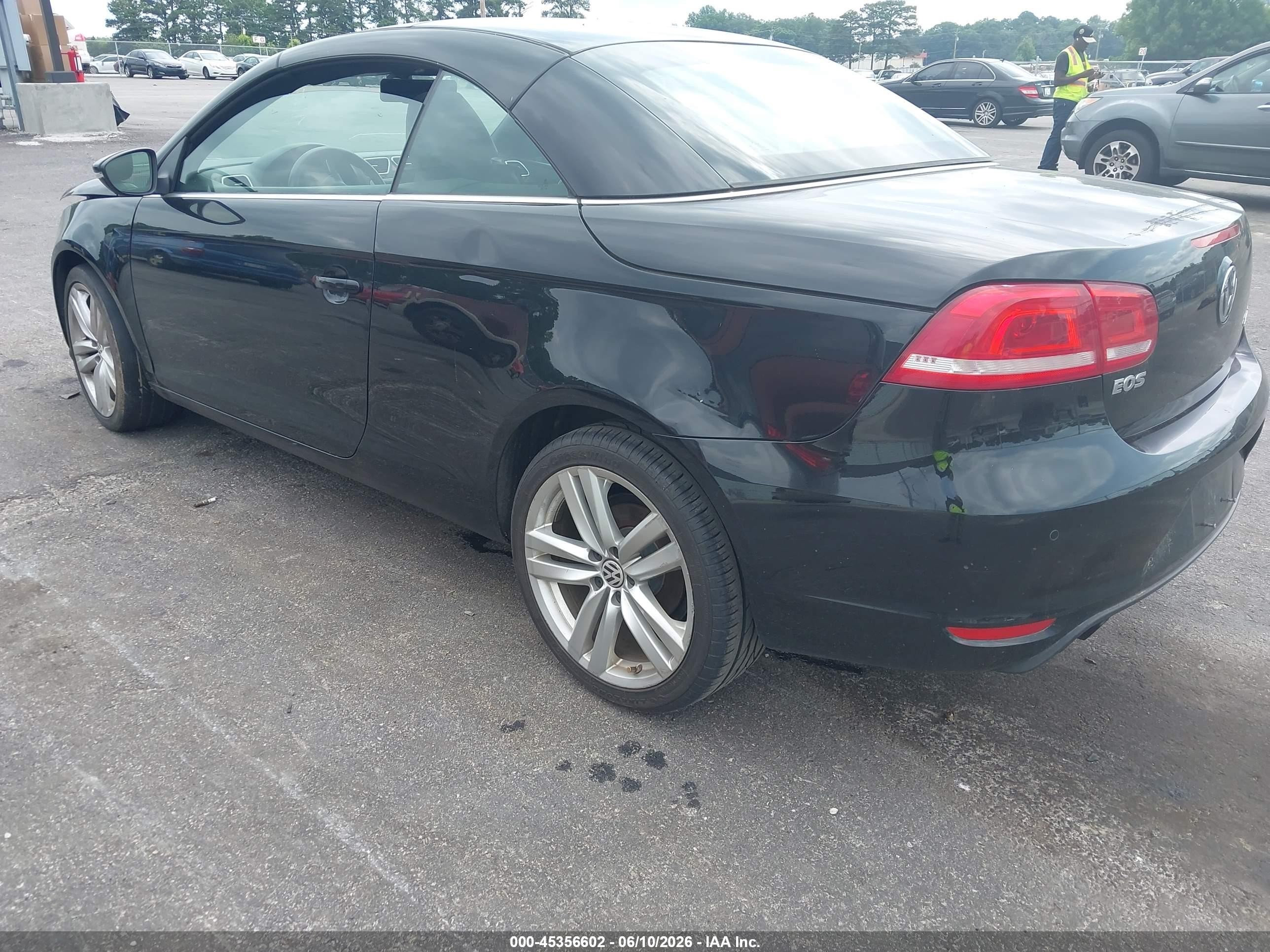 2012 Volkswagen Eos Executive Black vin: WVWFW7AH4CV001987