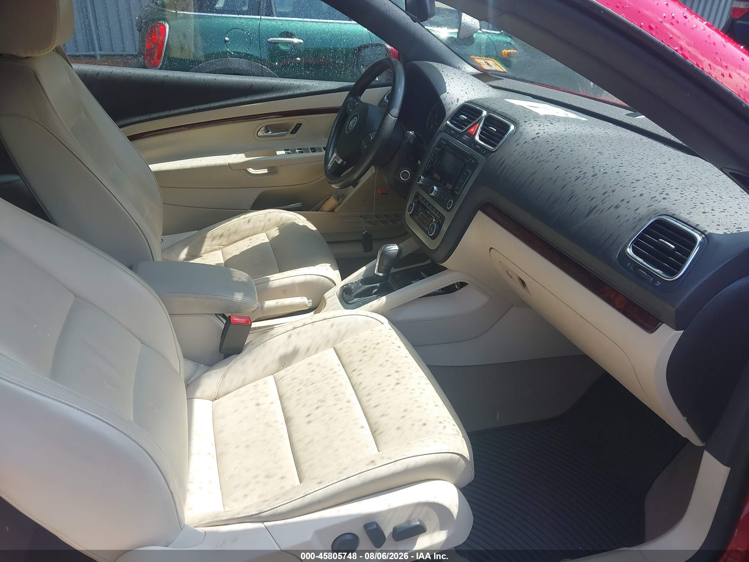 2012 Volkswagen Eos Lux Red vin: WVWFW7AH4CV003464