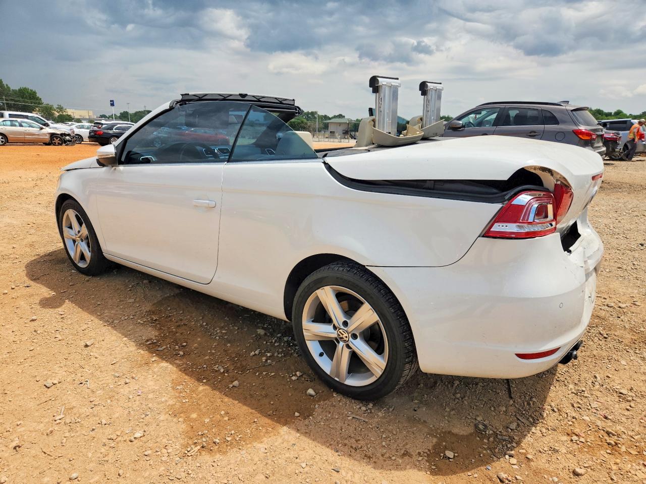 2012 Volkswagen Eos Lux White vin: WVWFW7AH8CV003354