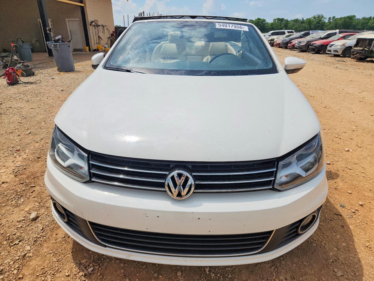 2012 Volkswagen Eos Lux White vin: WVWFW7AH8CV003354