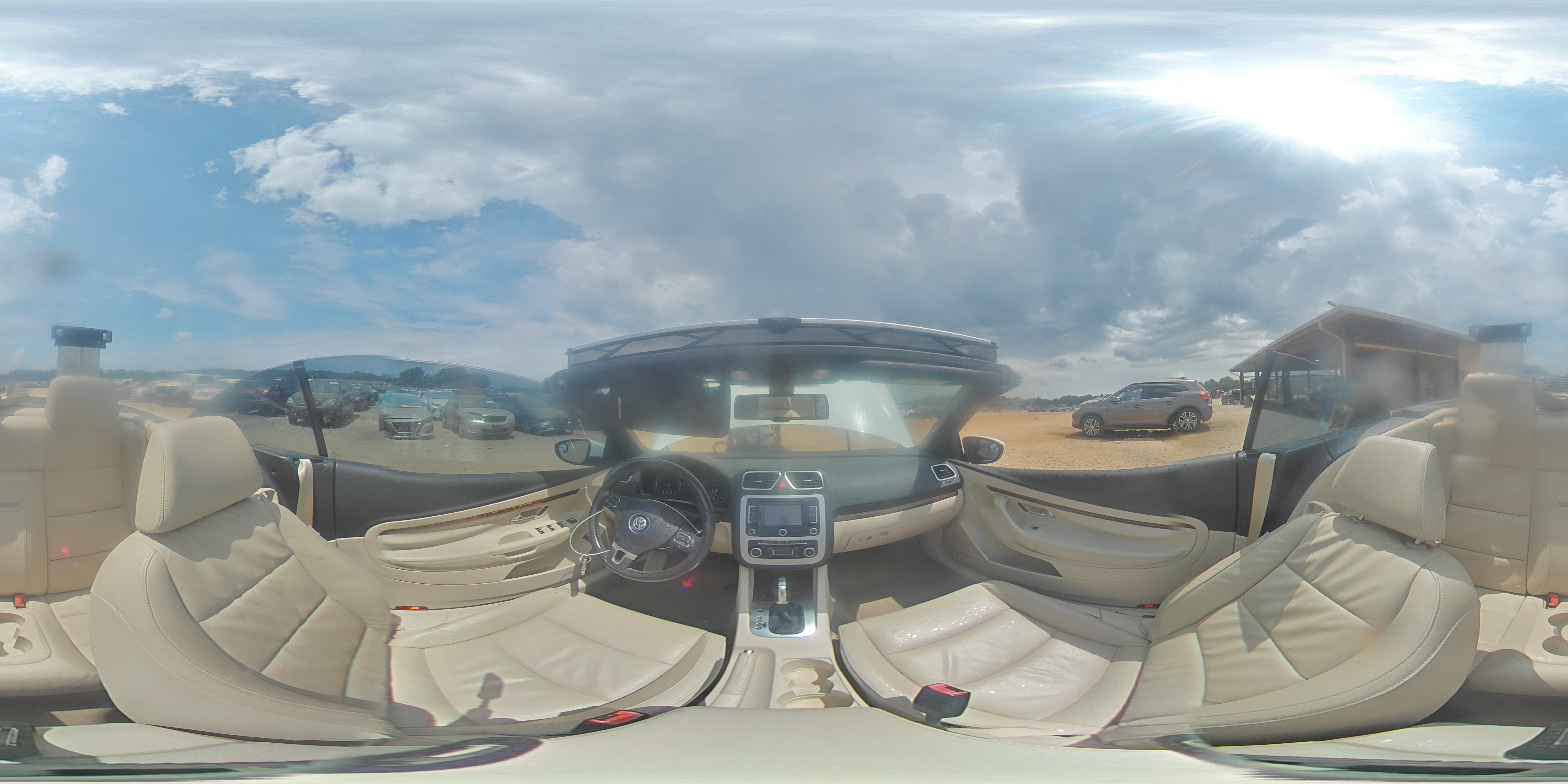 2012 Volkswagen Eos Lux White vin: WVWFW7AH8CV003354
