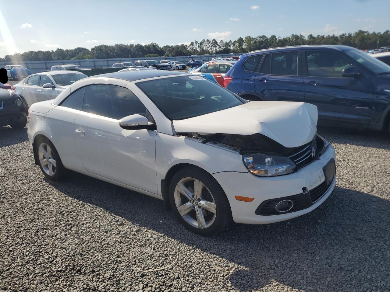 2012 Volkswagen Eos Lux Белый vin: WVWFW7AH8CV018243