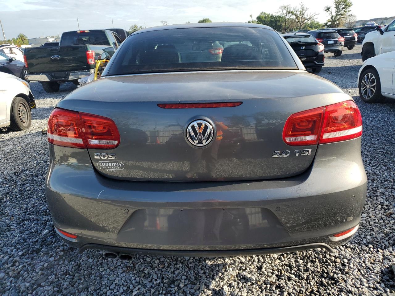 2012 Volkswagen Eos Lux Silver vin: WVWFW7AH9CV018185