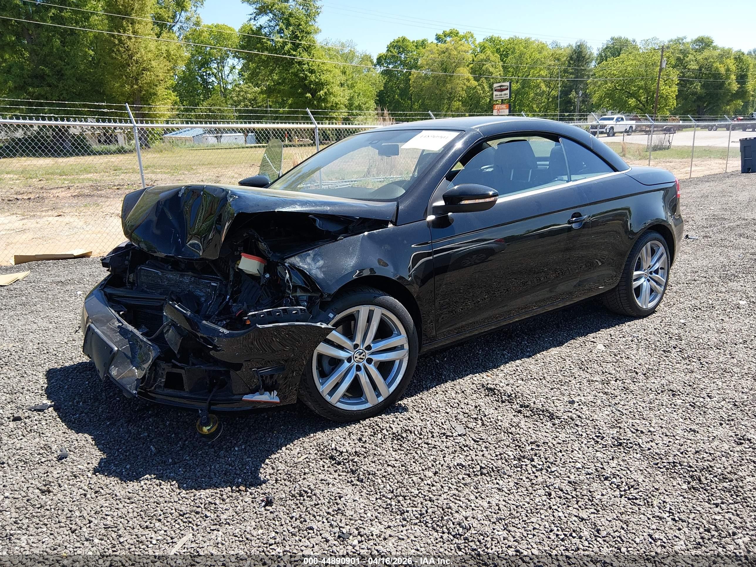 2012 Volkswagen Eos Executive/lux Black vin: WVWFW7AHXCV013318