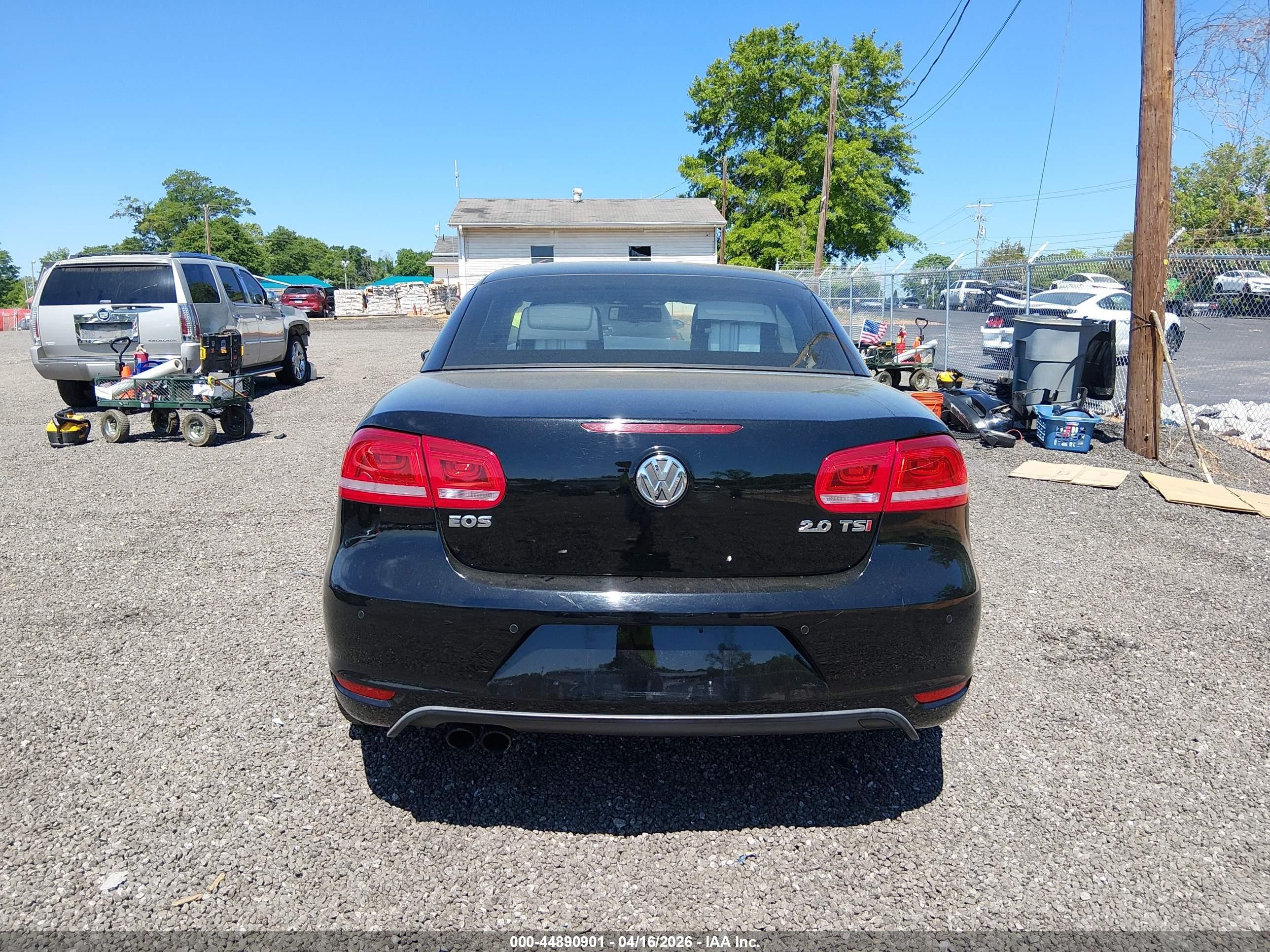 2012 Volkswagen Eos Executive/lux Black vin: WVWFW7AHXCV013318
