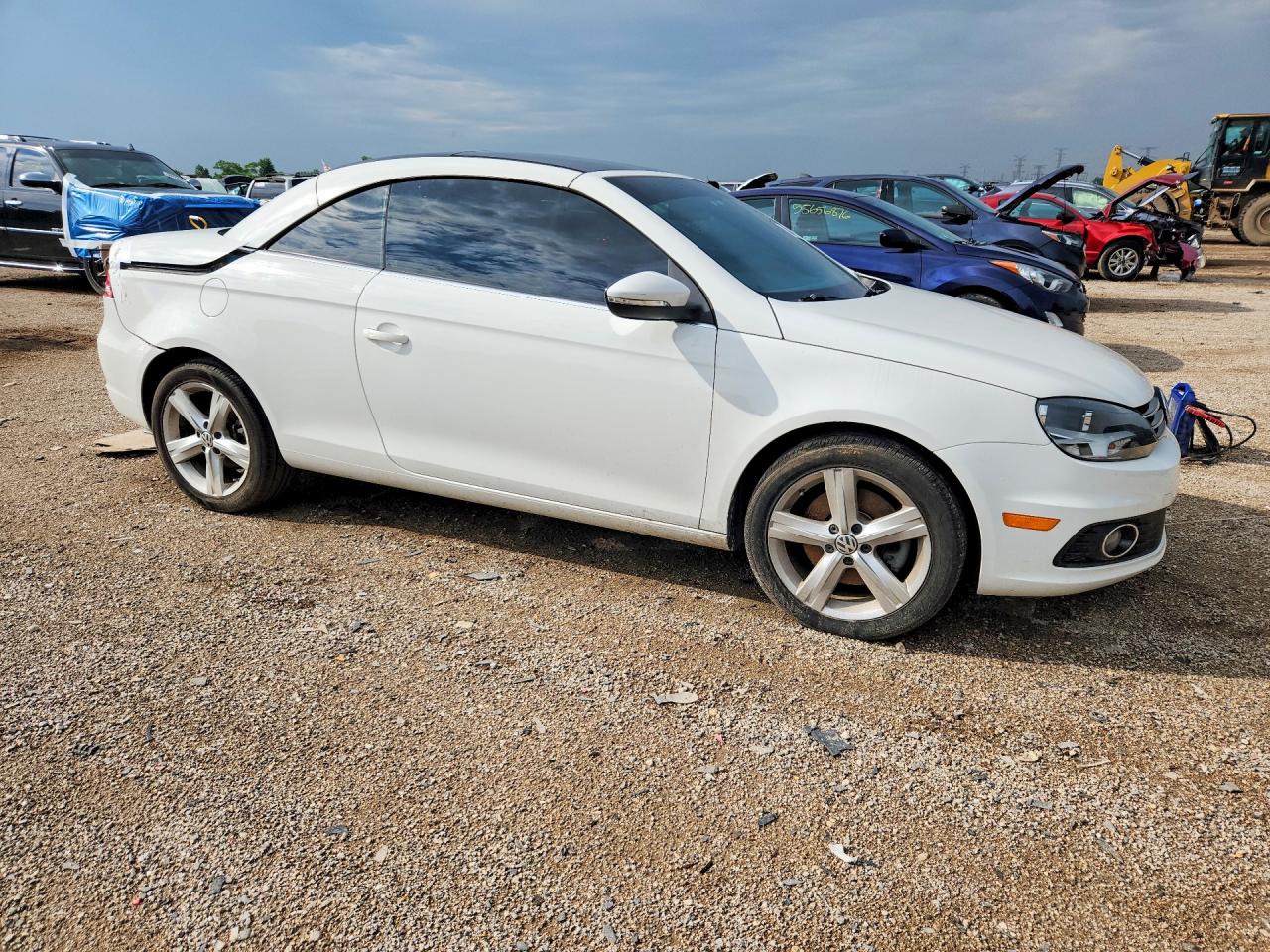 2012 Volkswagen Eos Lux White vin: WVWFW7AHXCV021855