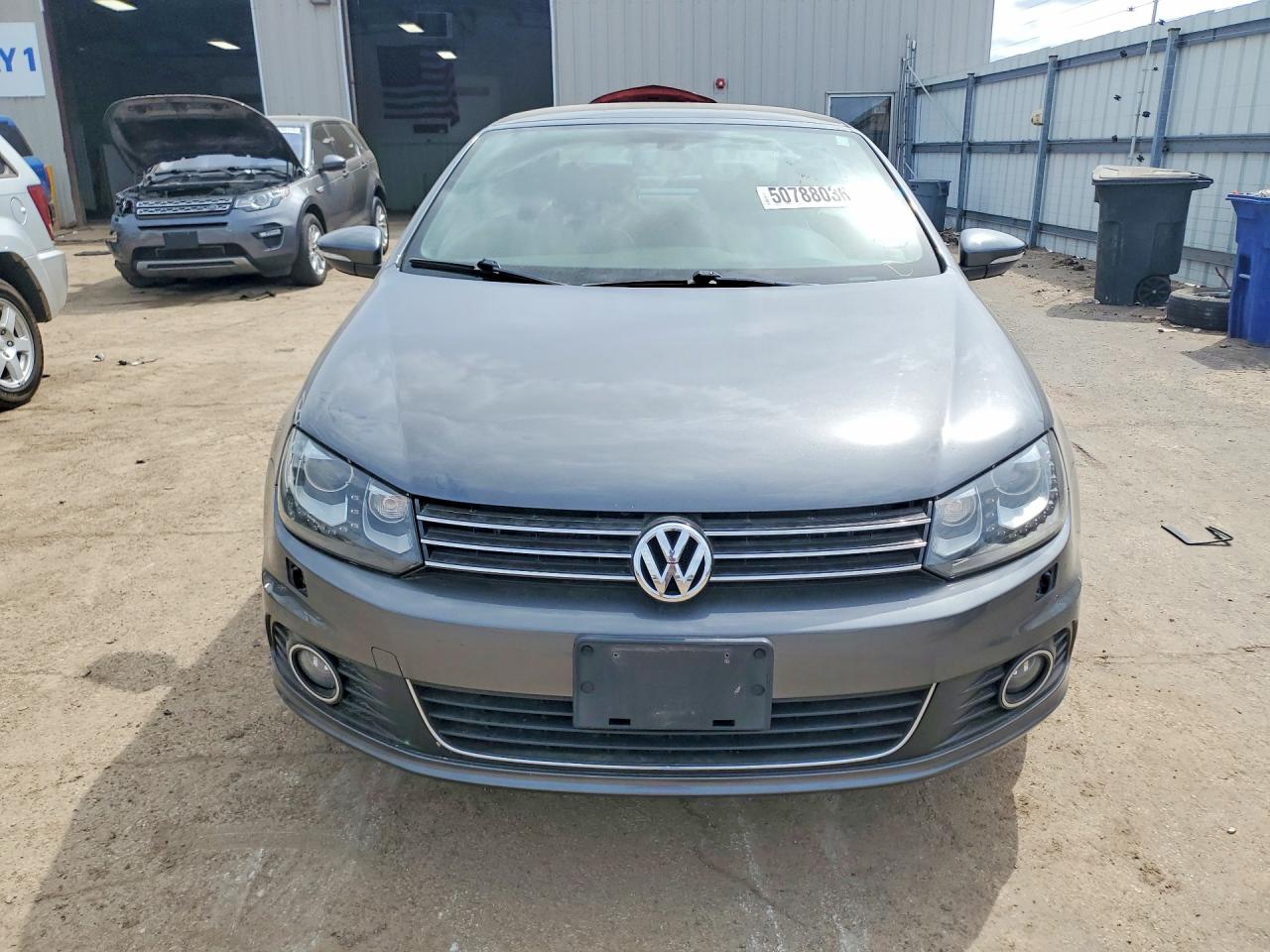 2013 Volkswagen Eos Lux Gray vin: WVWFW8AH1DV004532